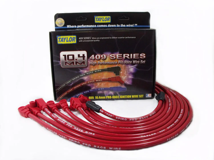1987-96 GM Small Block with Throttle Body Injection 10.4mm 409 Series Spark Plug Wire Set (Available in 2 Colors)