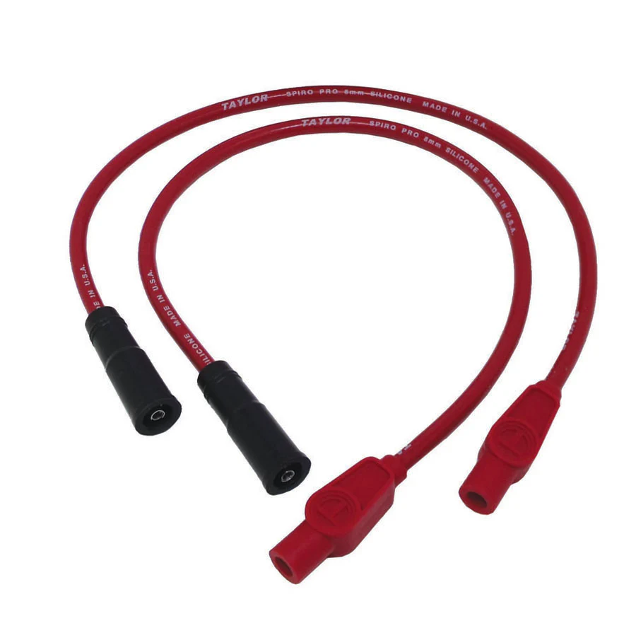 1999-08 FL Twin Cam Fuel Injected Road King/Electra Glide/Road Glide/Street Glide 8mm Spiro-Pro Custom Fit Motorcycle Spark Plug Wire Set - Image 2
