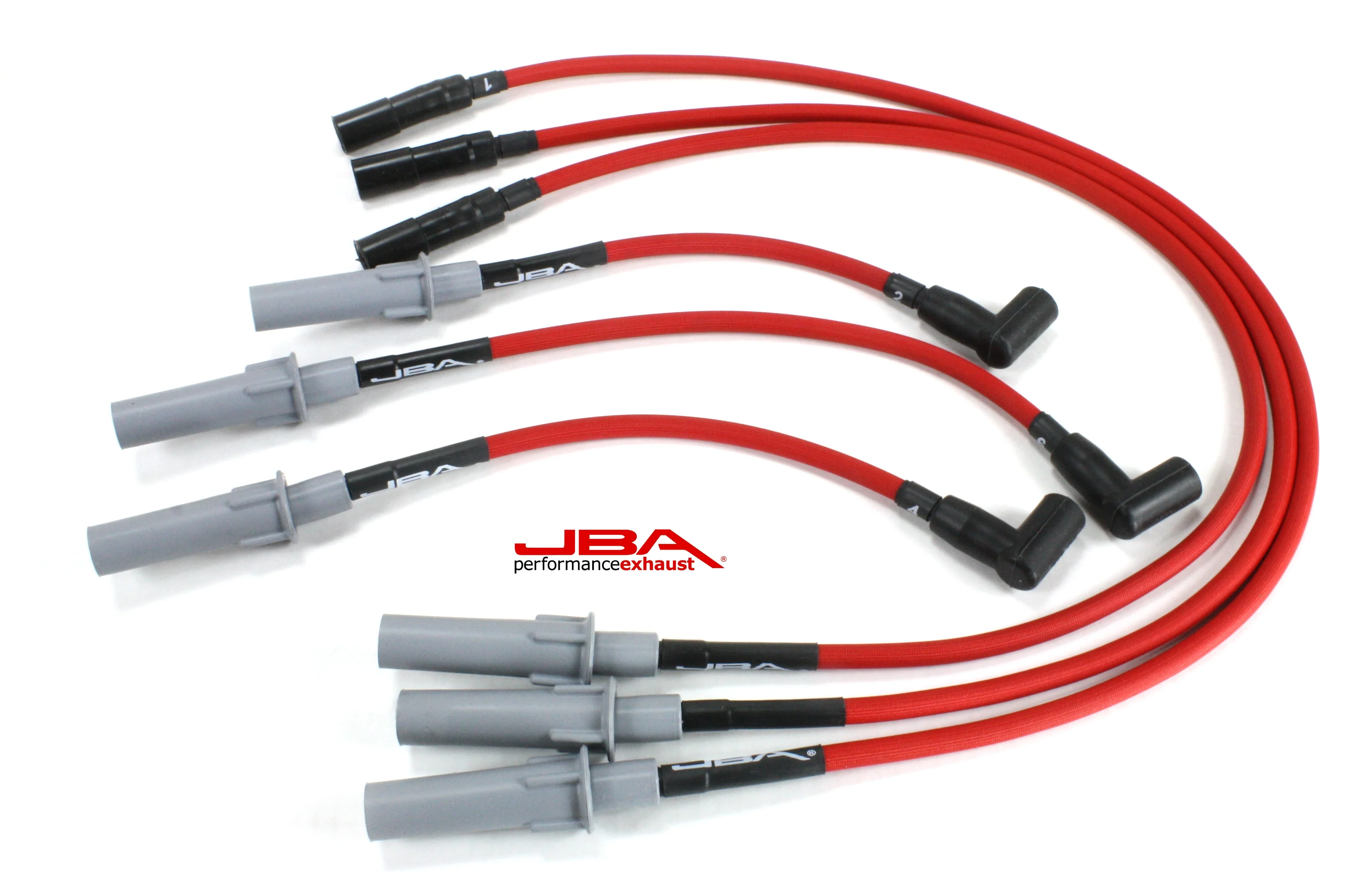 2007-11 Jeep Wrangler 3.8L V6 6 Lead Wire 8mm JBA PowerCables™ Spark Plug Wire Set