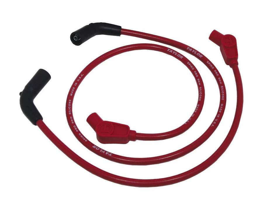 2009-16 FL Twin Cam Road King/Electra Glide/Road Glide/Street Glide 8mm Spiro-Pro Custom Fit Motorcycle Spark Plug Wire Set - Image 2