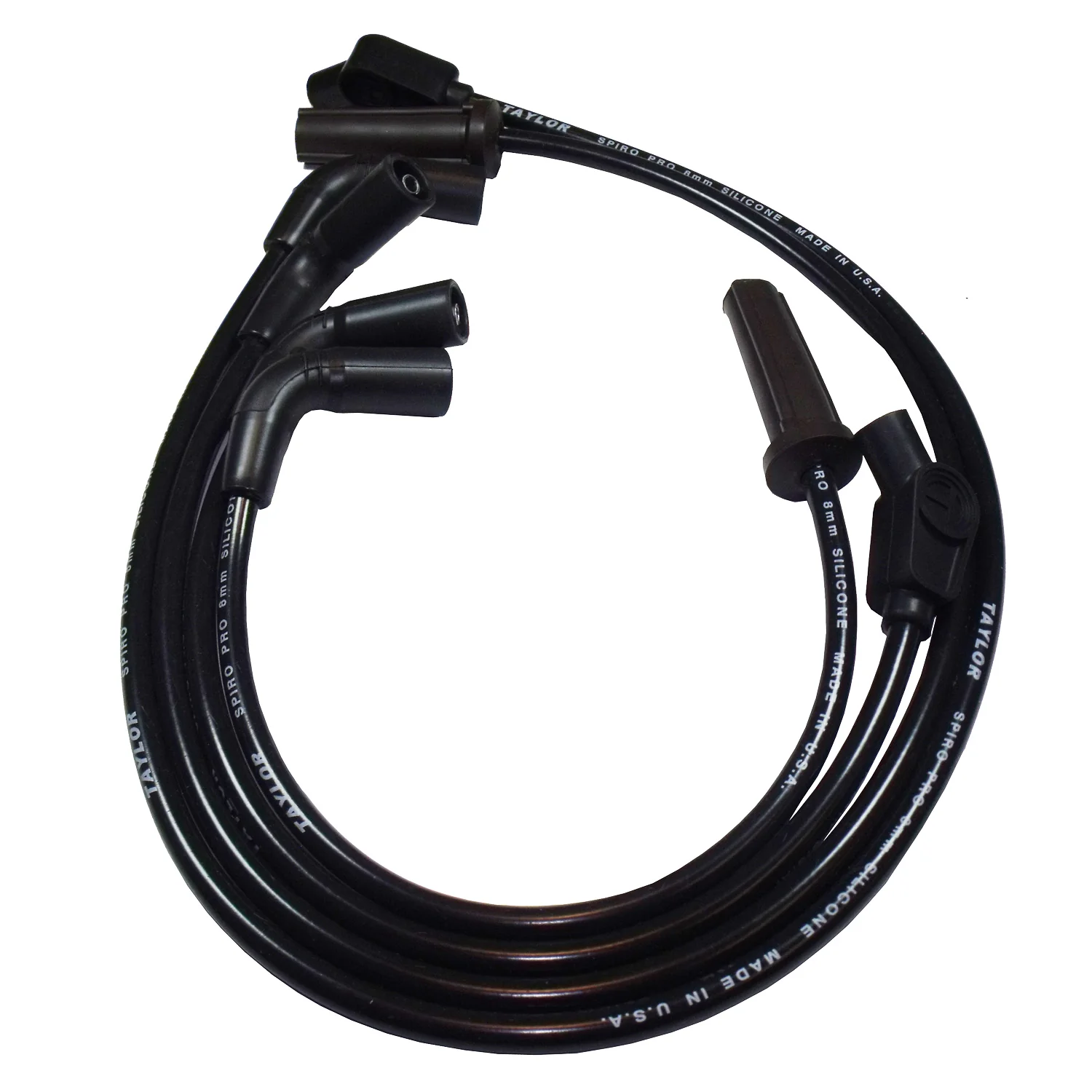 2018+ FL/FX Milwaukee Eight Softail 8mm Spiro-Pro Custom Fit Motorcycle Spark Plug Wire Set