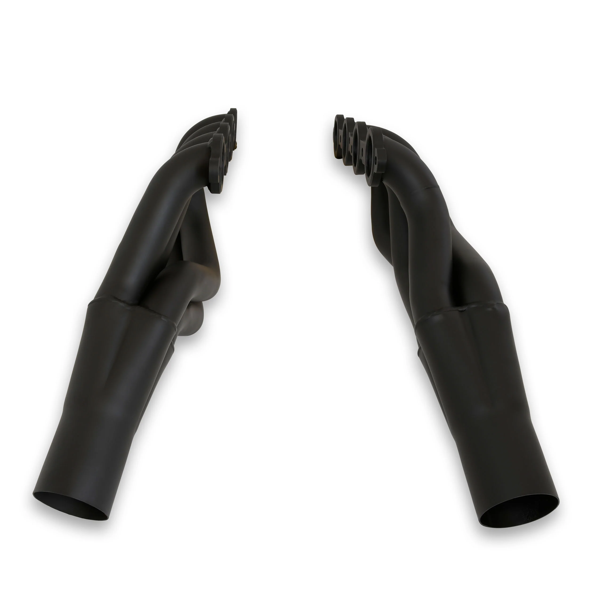 1967-74 GM F-Body/X-Body LS Engine Swap 1 7/8" Mid-Length Header with Hi-Temp Black Coating - Image 4