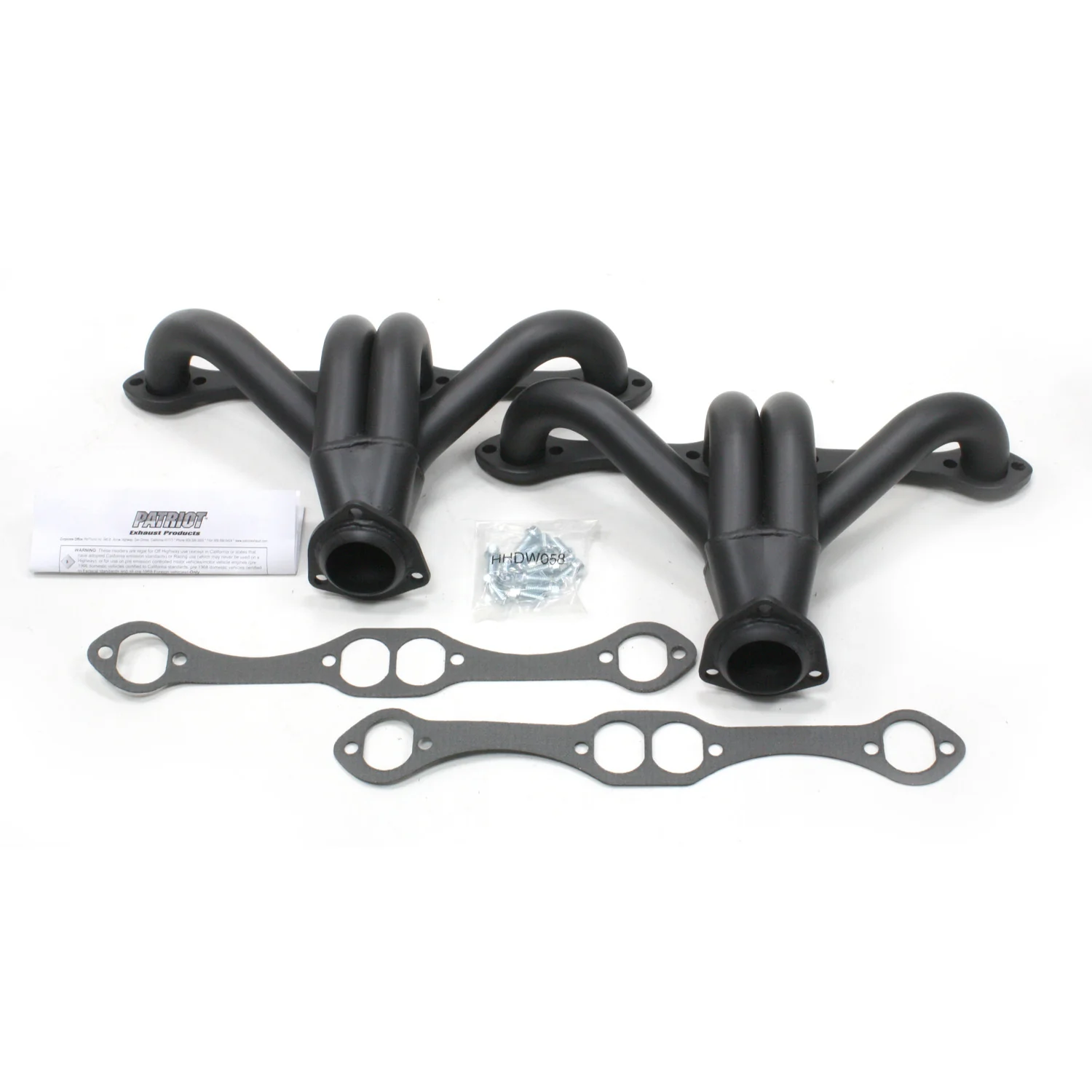 Chevy Small Block Engines, 1 5/8" Tight Tuck Header with Hi-Temp Black Coating