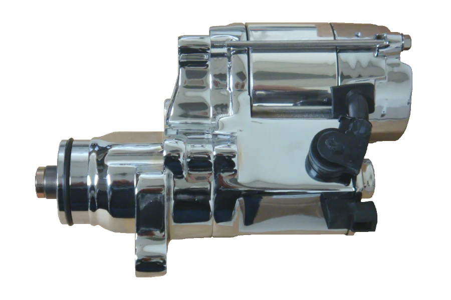 1.6 kW Starter for 2006-17 Dynas and 2007-17 Twin Cam Big Twin Harley Models in Chrome - Image 3