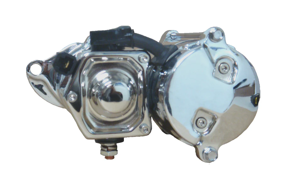 1.6 kW Starter for 2006-17 Dynas and 2007-17 Twin Cam Big Twin Harley Models in Chrome - Image 4