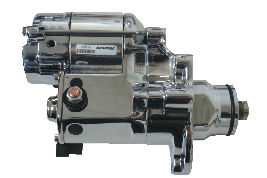 1.6 kW Starter for 2006-17 Dynas and 2007-17 Twin Cam Big Twin Harley Models in Chrome - Image 5