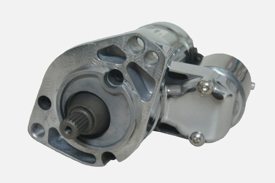High Speed Gen 3 Starter for 1990-06 Big Twin Harley Models (Except 2006 Dyna) in Chrome - Image 3