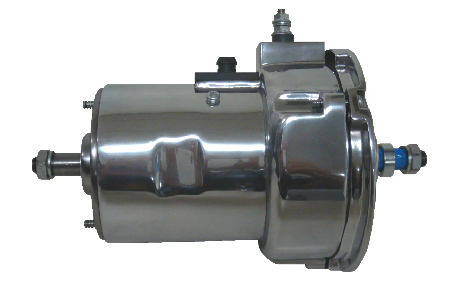 90 Amp Alternator for Air Cooled Bugs and Buses with Polished Finish - Image 3