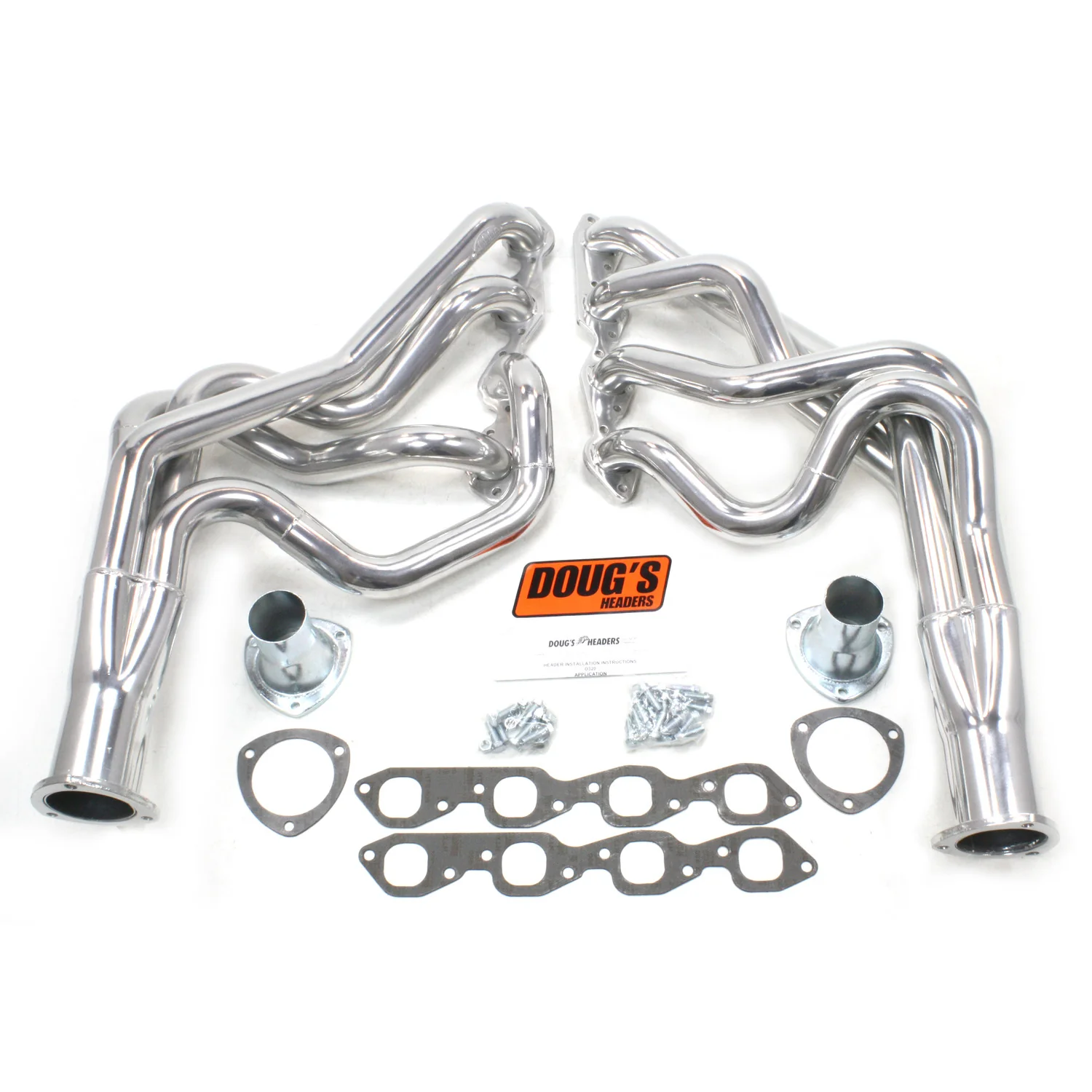 1967-74 Chevy F-Body / Nova Big Block with Power Steering 2" Long Tube Header with Metallic Ceramic Coating