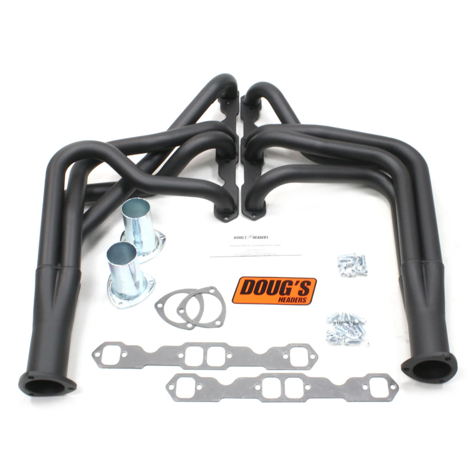 1970-81 Chevy Camaro/Nova/Firebird Small Block 1 3/4" Long Tube Header with Hi-Temp Black Coating