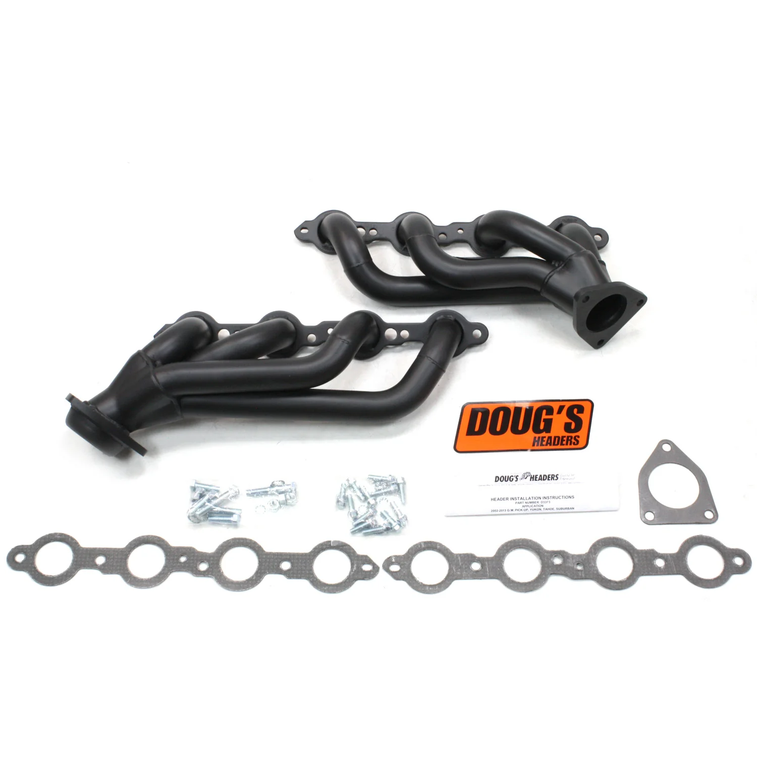 2002-07 Chevy/GMC Silverado/Sierra/Tahoe/Yukon/Suburban 1 5/8" Shorty Header with Hi-Temp Black Coating