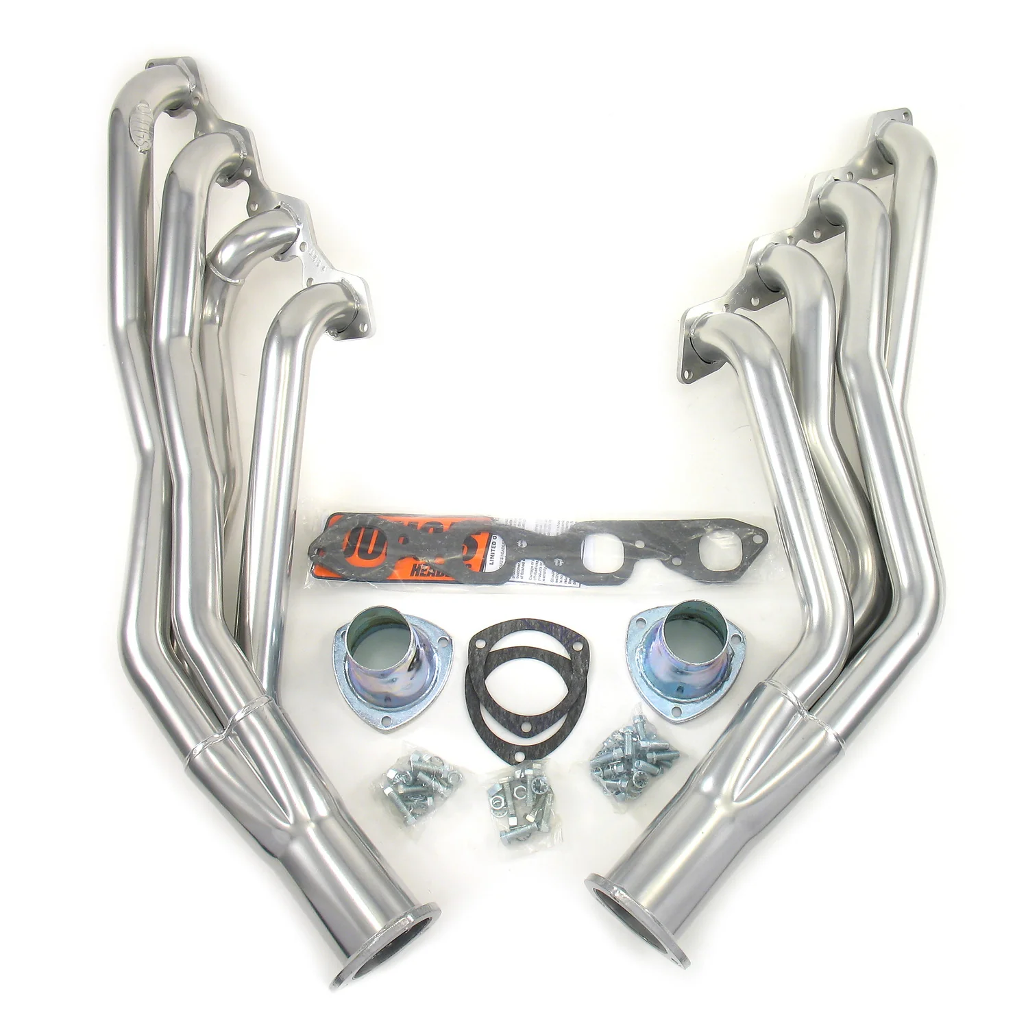 1955-57 Chevy Passenger Car/Wagon 2" Long Tube Chevy Big Block 396-502 Engine Swap Header with Metallic Ceramic Coating