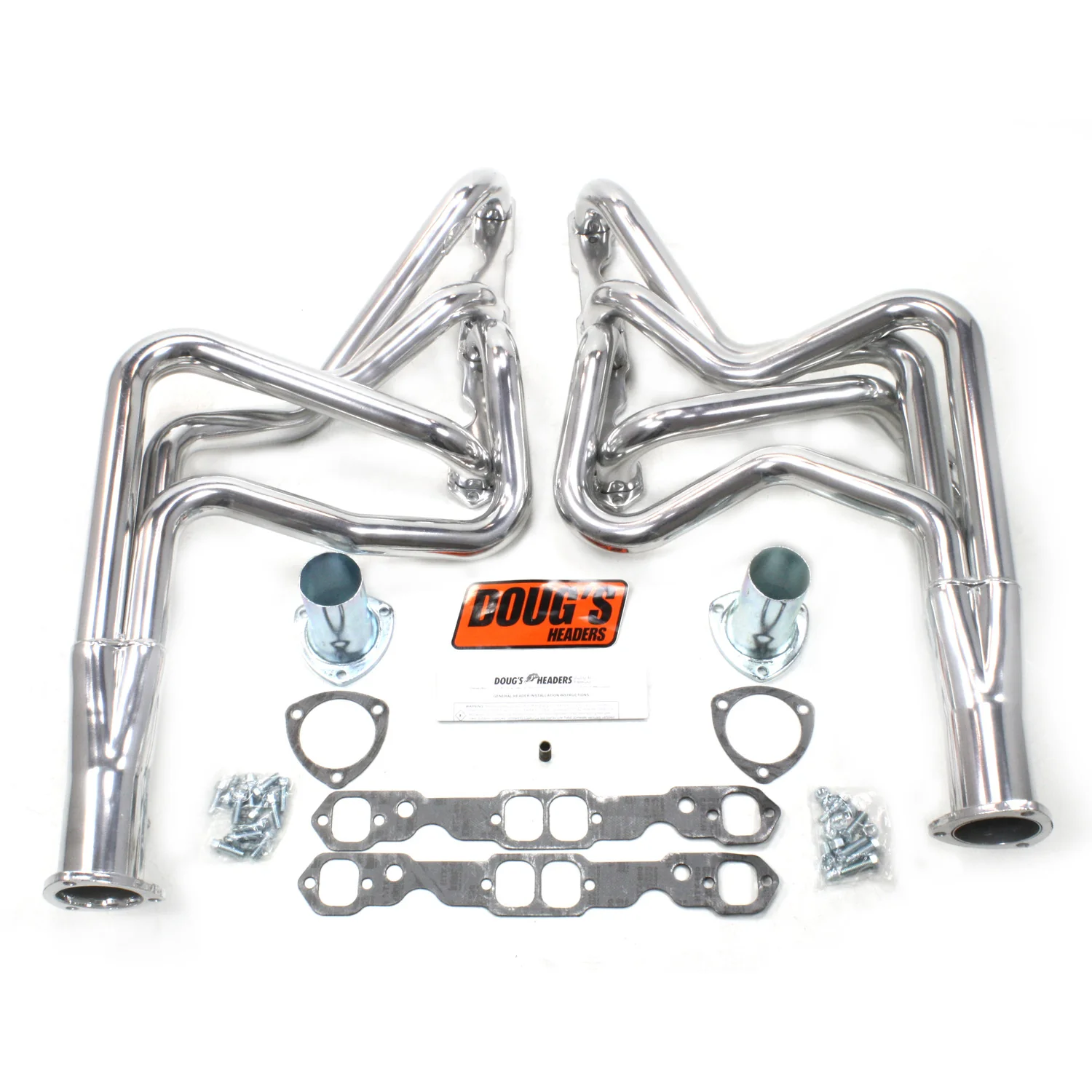 1964-75 Chevy A-Body Small Block 1 3/4" Long Tube Header with Metallic Ceramic Coating