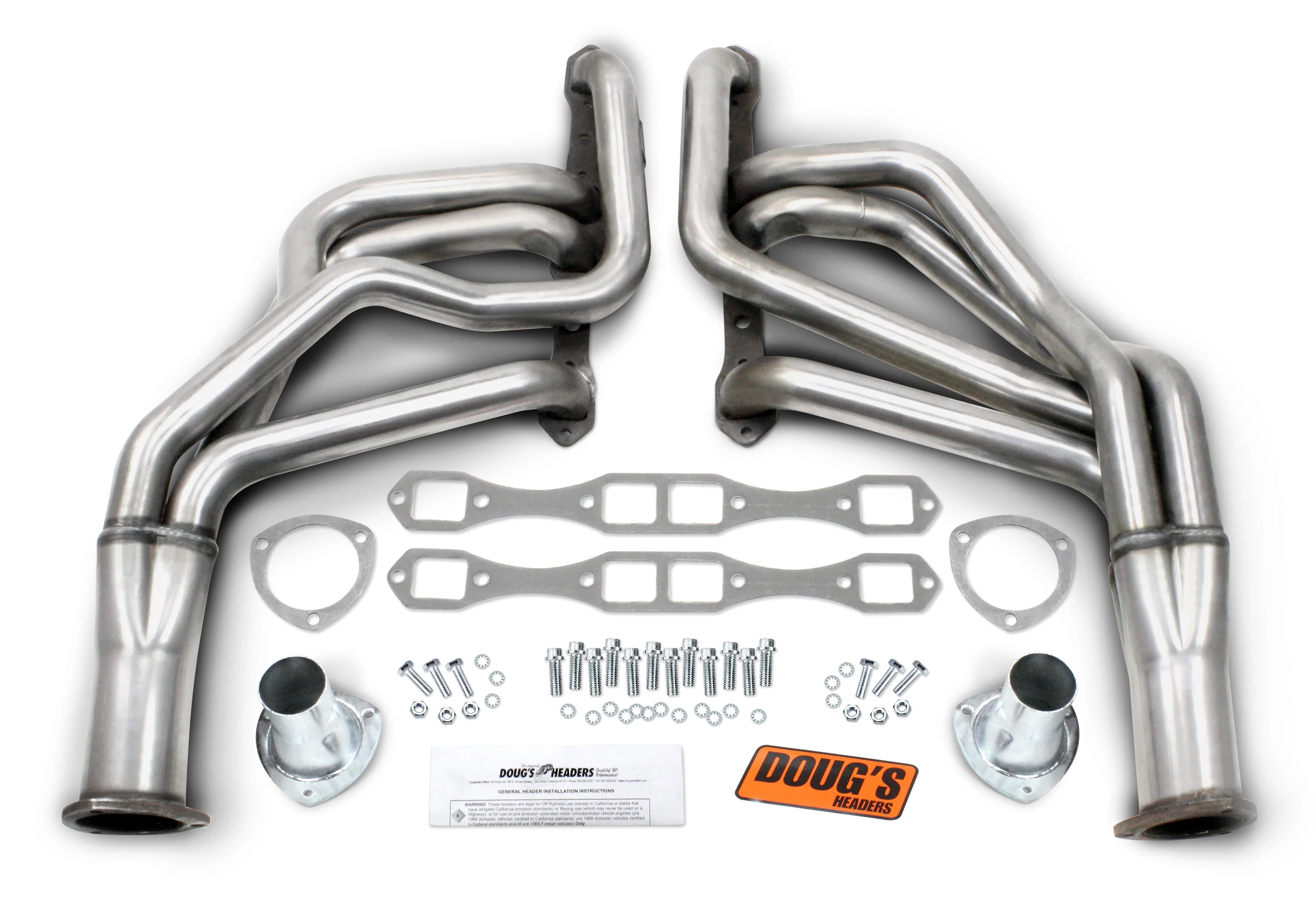 1962-74 MOPAR Big Block Wedge Head 2" 304 Stainless Steel Long Tube Header