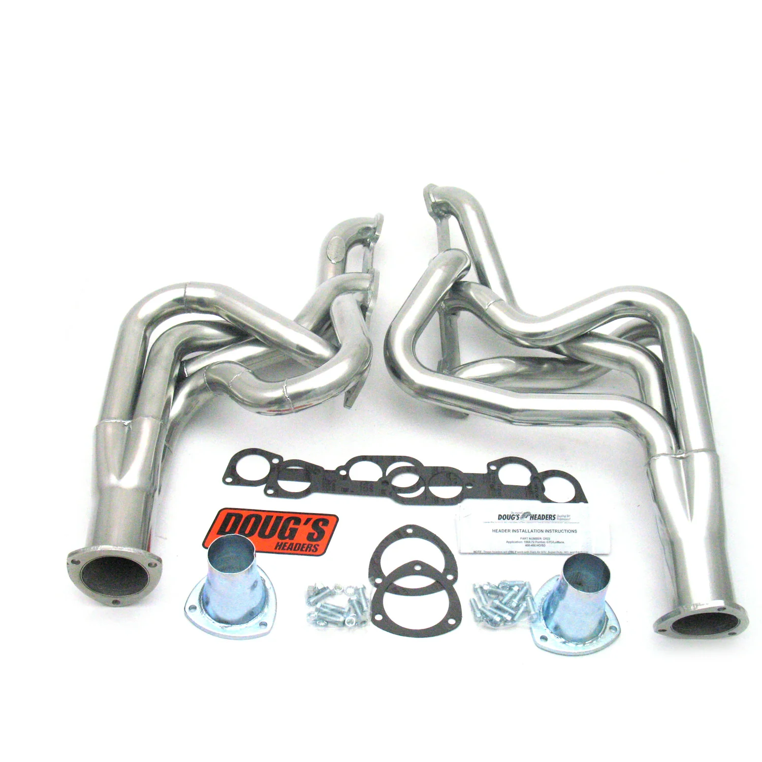 1968-72 Pontiac GTO/LeMans/Tempest 2" Long Tube Header with Metallic Ceramic Coating
