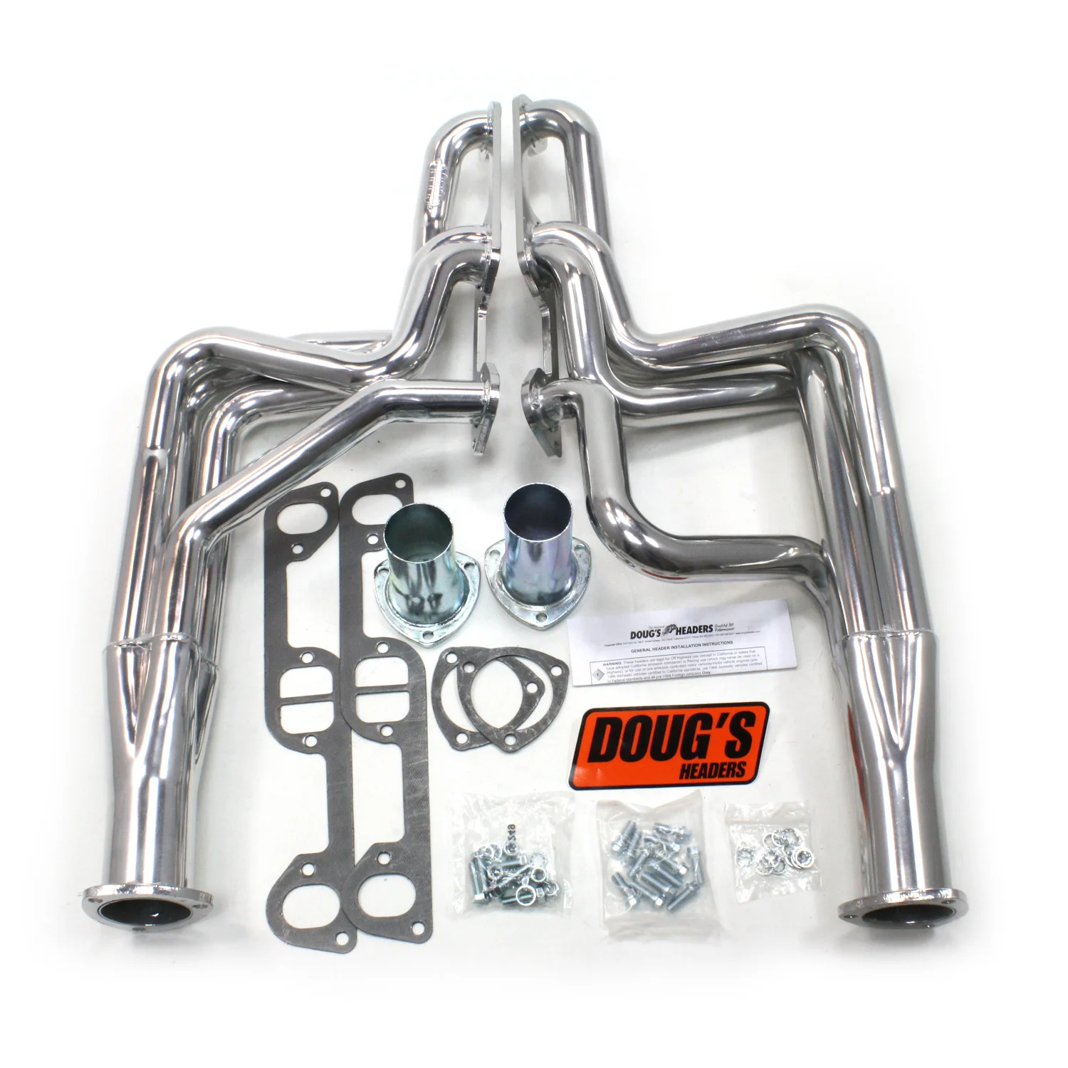 1964-67 Pontiac GTO/LeMans/Tempest 1 3/4" Long Tube Header with Metallic Ceramic Coating