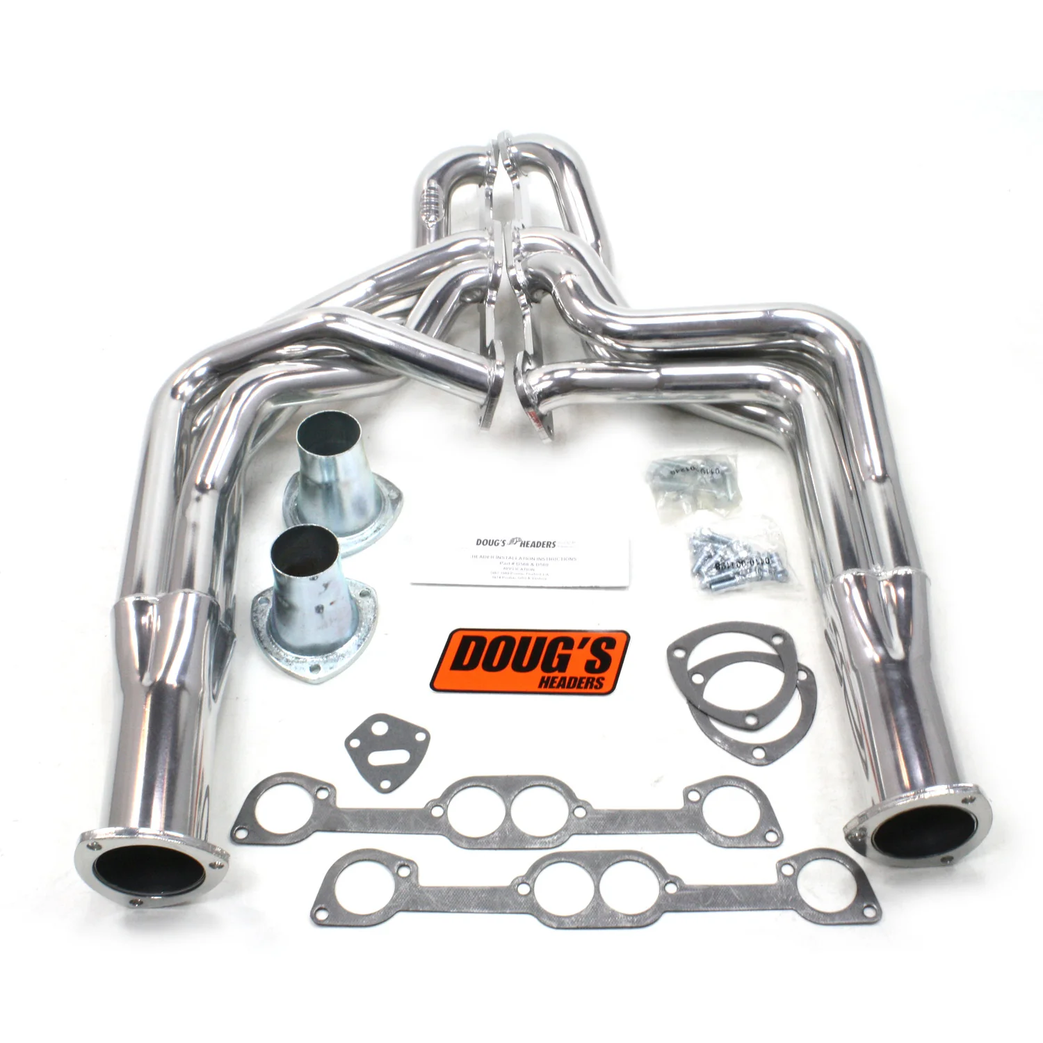 1967-69 Pontiac Firebird V8 with Aftermarket Cylinder Heads 1 7/8" Long Tube Header with Metallic Ceramic Coating