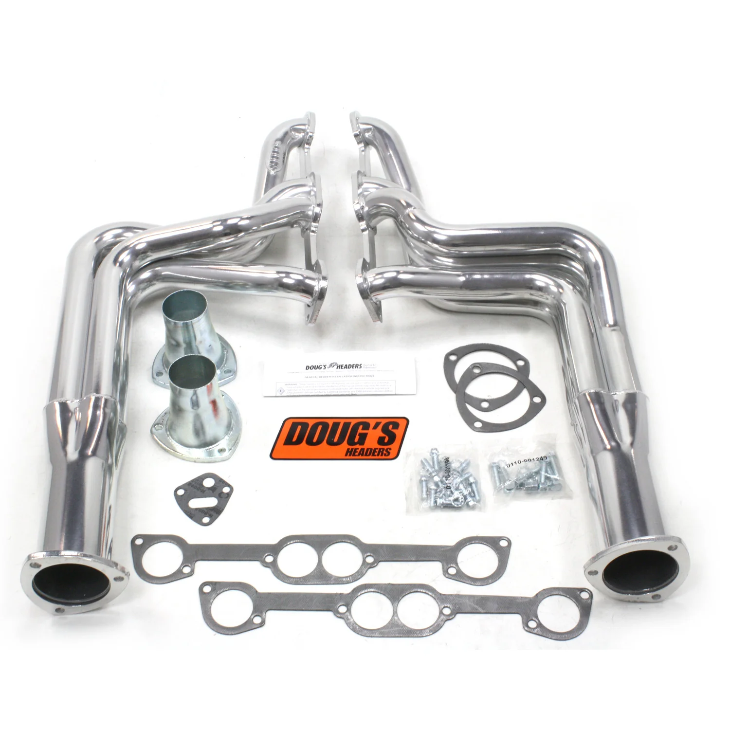 1970-79 Pontiac Firebird V8 Round Port Heads 1 7/8" Long Tube Header with Metallic Ceramic Coating