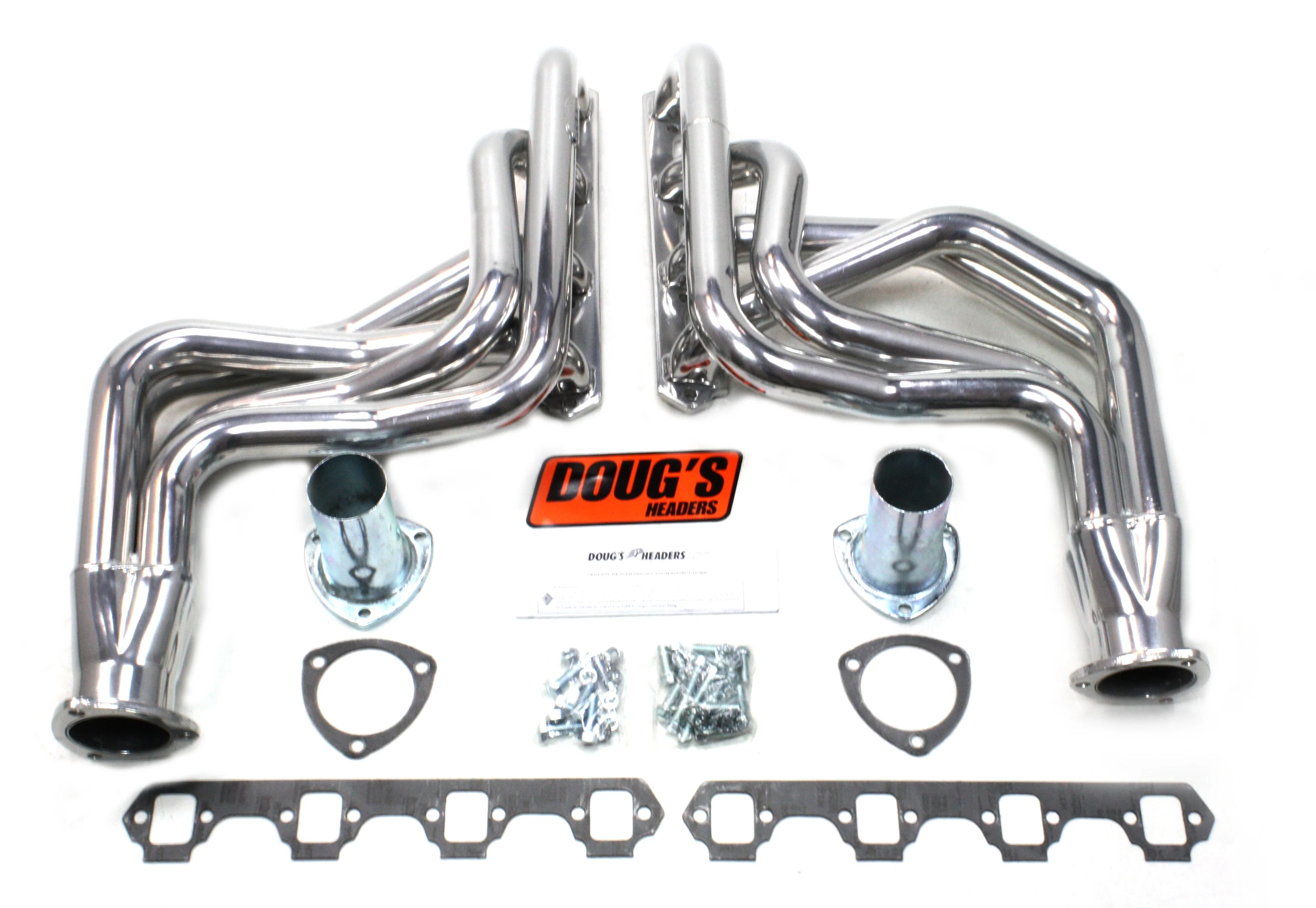 1948-77 Ford/Mercury Small Block with Mustang II Suspension 1 3/4" Long Tube Header with Metallic Ceramic Coating