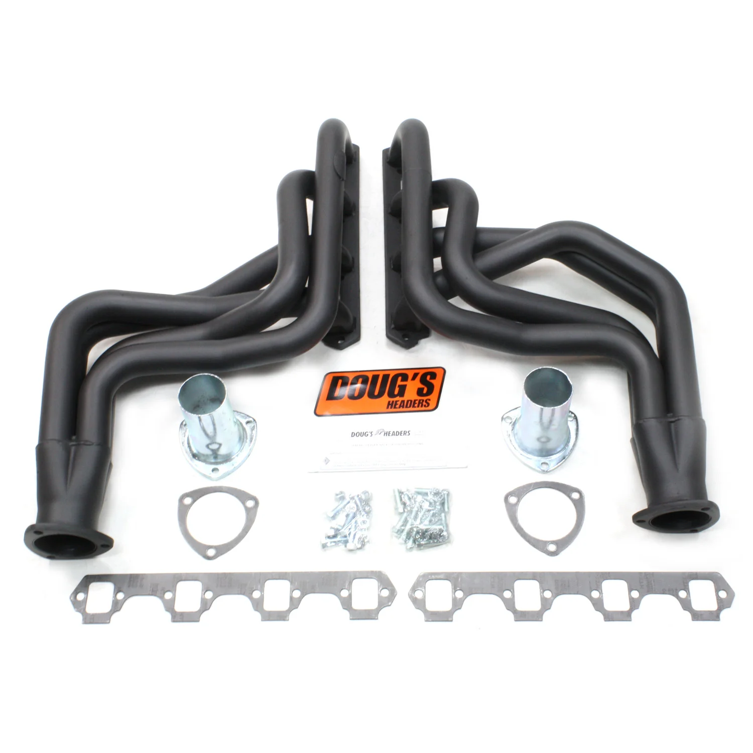 1948-77 Ford/Mercury Small Block with Mustang II Suspension 1 3/4" Long Tube Header with Hi-Temp Black Coating
