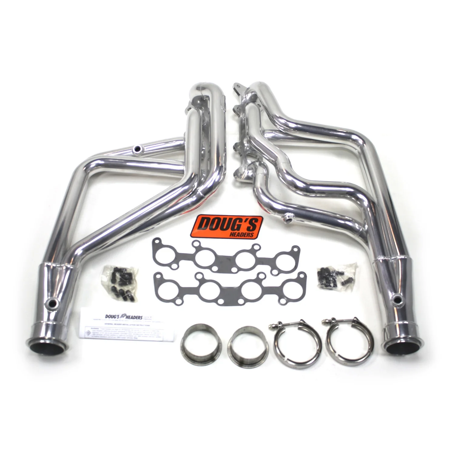 1965-77 Ford Mustang/Fairlane/Maverick/Cougar 5.0L Coyote Engine Swap 1 3/4" Long Tube Header with Metallic Ceramic Coating