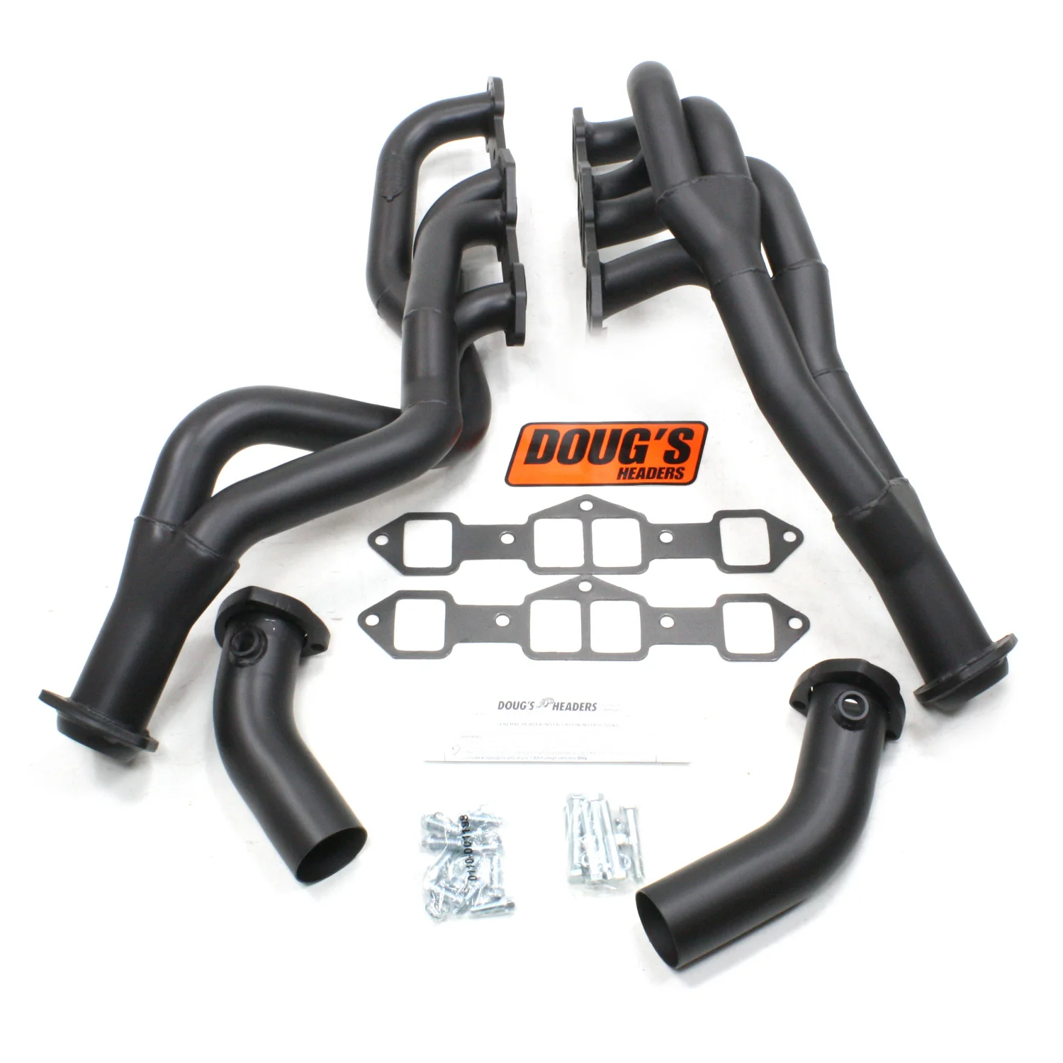 1973-78 Oldsmobile Motor Home 455 1 3/4" Long Tube Header with Hi-Temp Black Coating