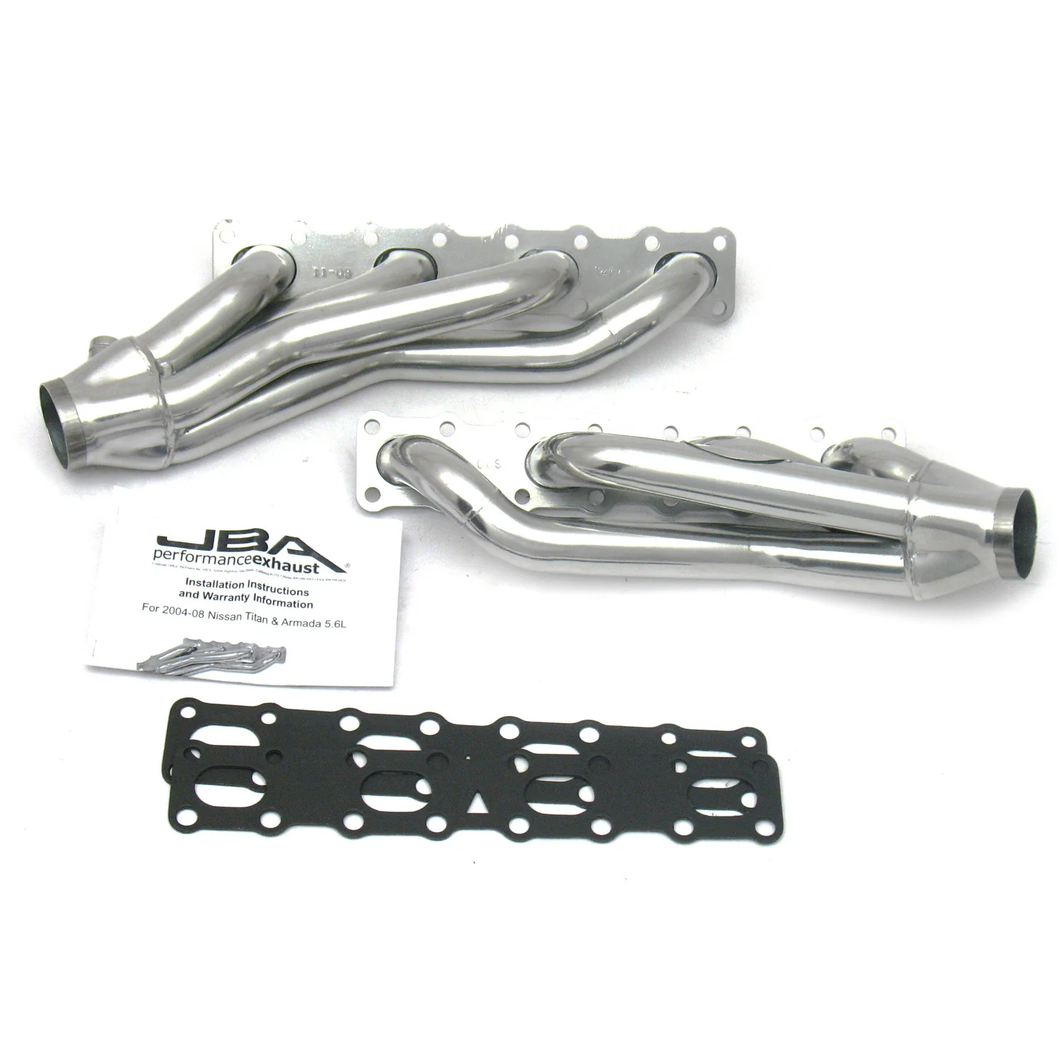 2004-15 Nissan Titan 5.6L 1 5/8" Stainless Steel Shorty Header with Titanium Ceramic Coating