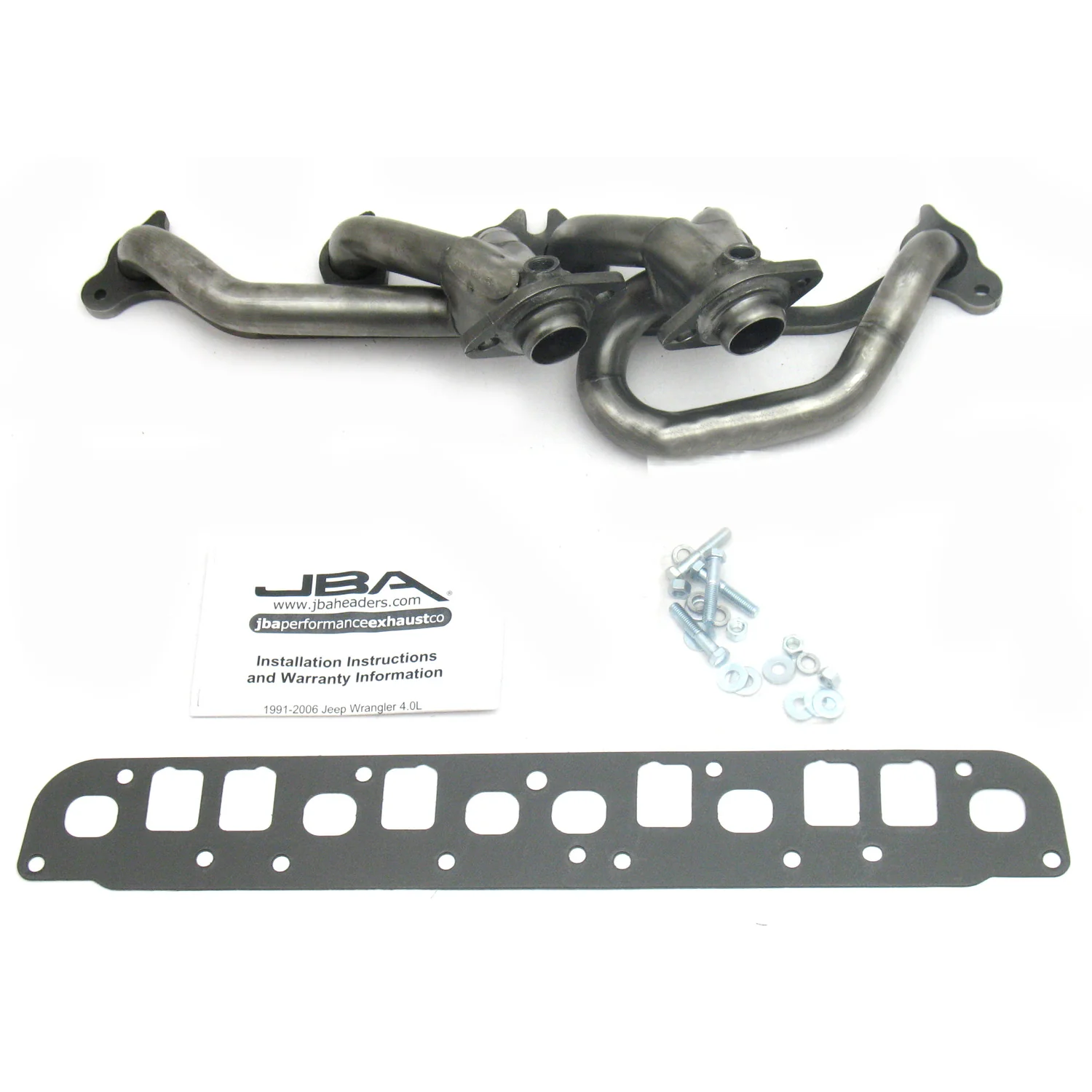 2000-06 Jeep Wrangler 4.0L 1 1/2" Stainless Steel Shorty Header