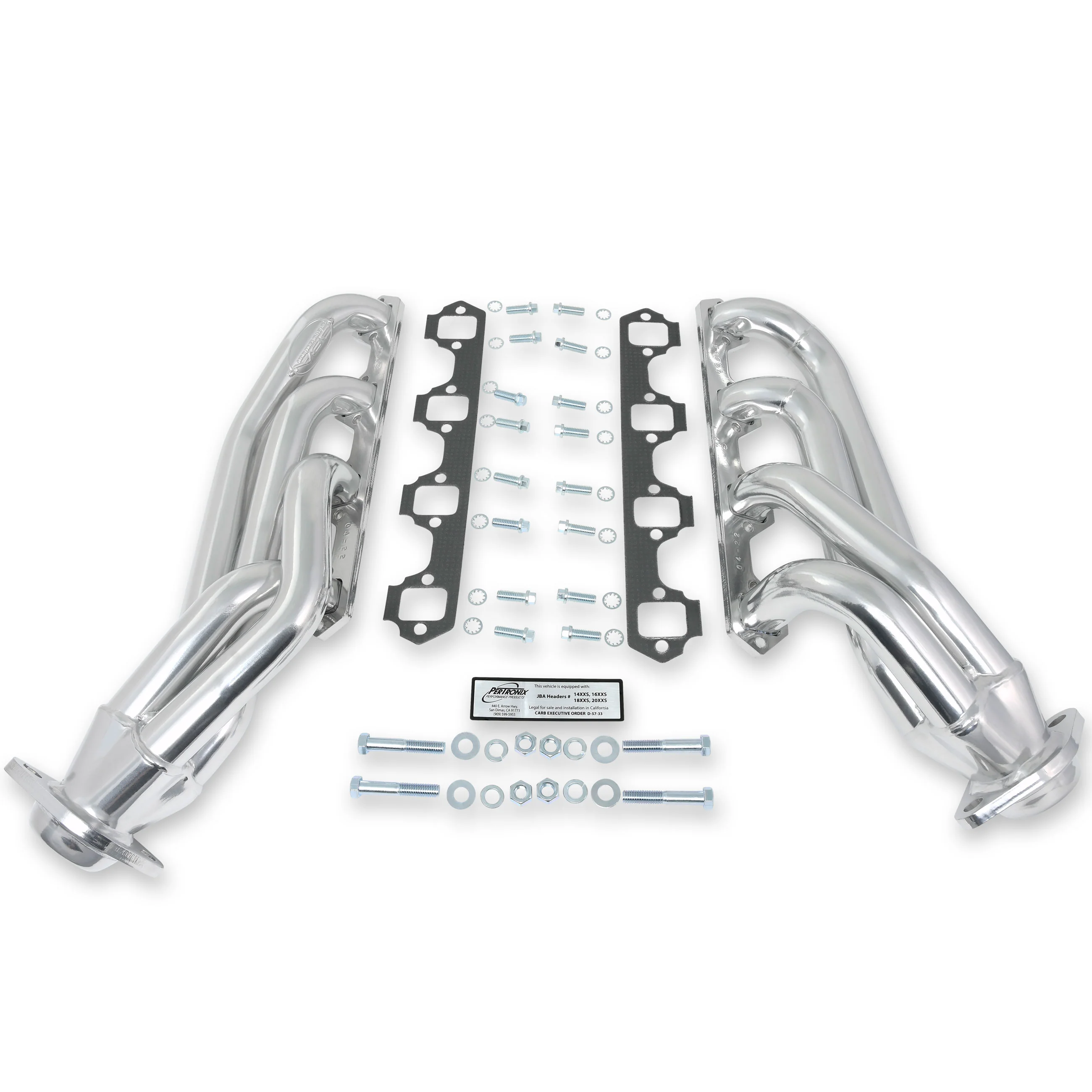 1965-73 Mustang 289/302 1 5/8" Stainless Steel Shorty Header with Metallic Ceramic Coating
