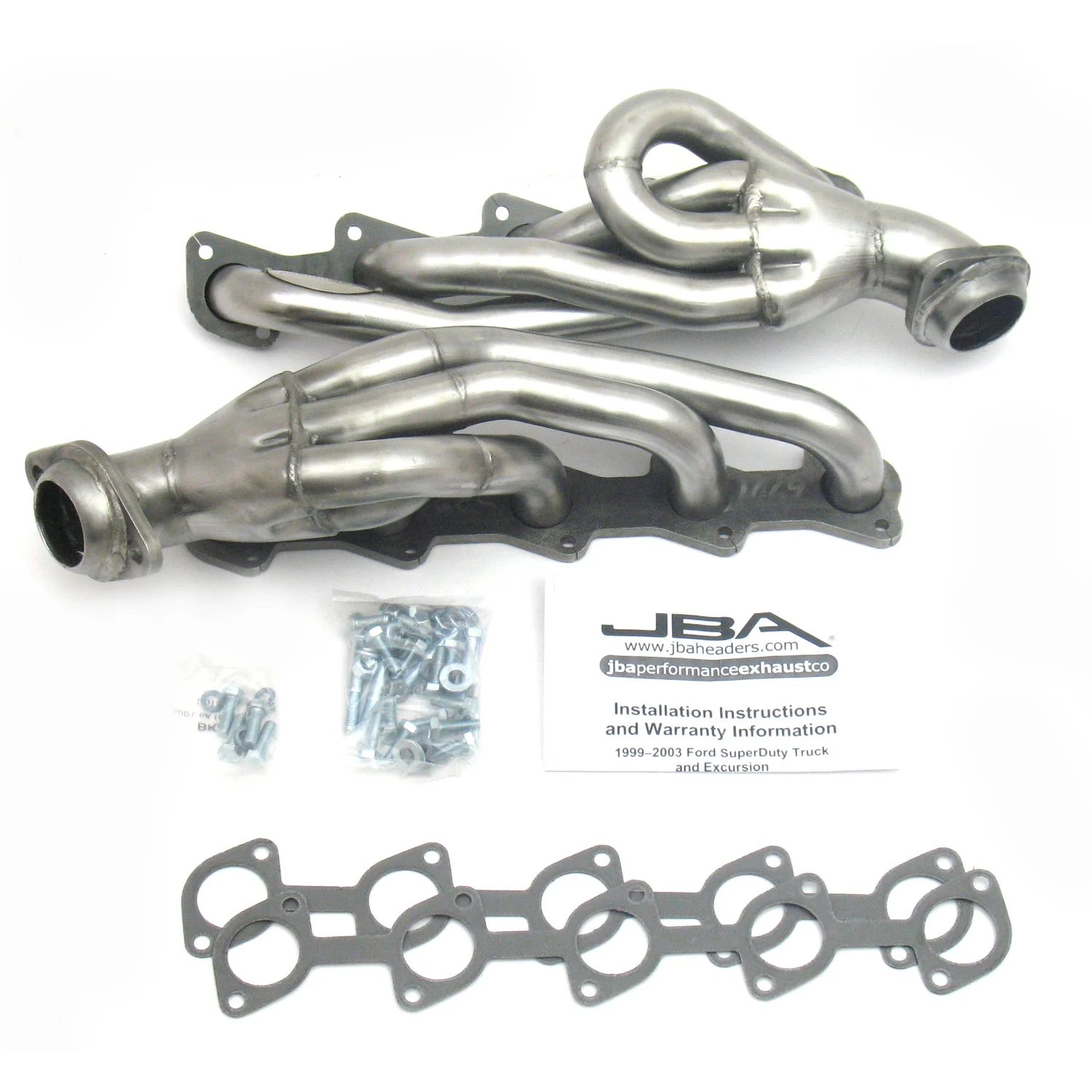 1999-04 Ford Truck/Excursion V10 1 1/2" Stainless Steel Shorty Header