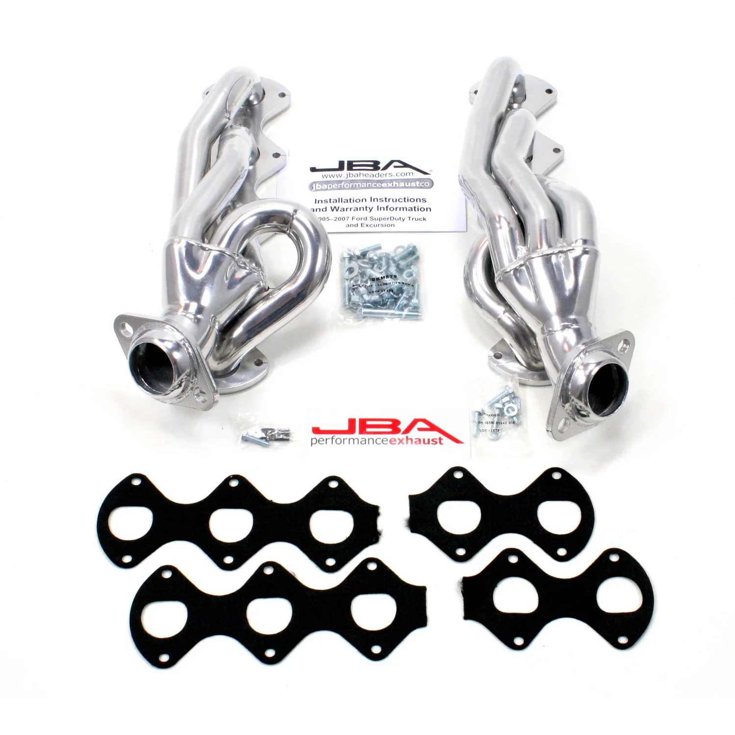 2005-10 Ford Truck V10 3 Valve 1 5/8" Stainless Steel Shorty Header with Metallic Ceramic Coating