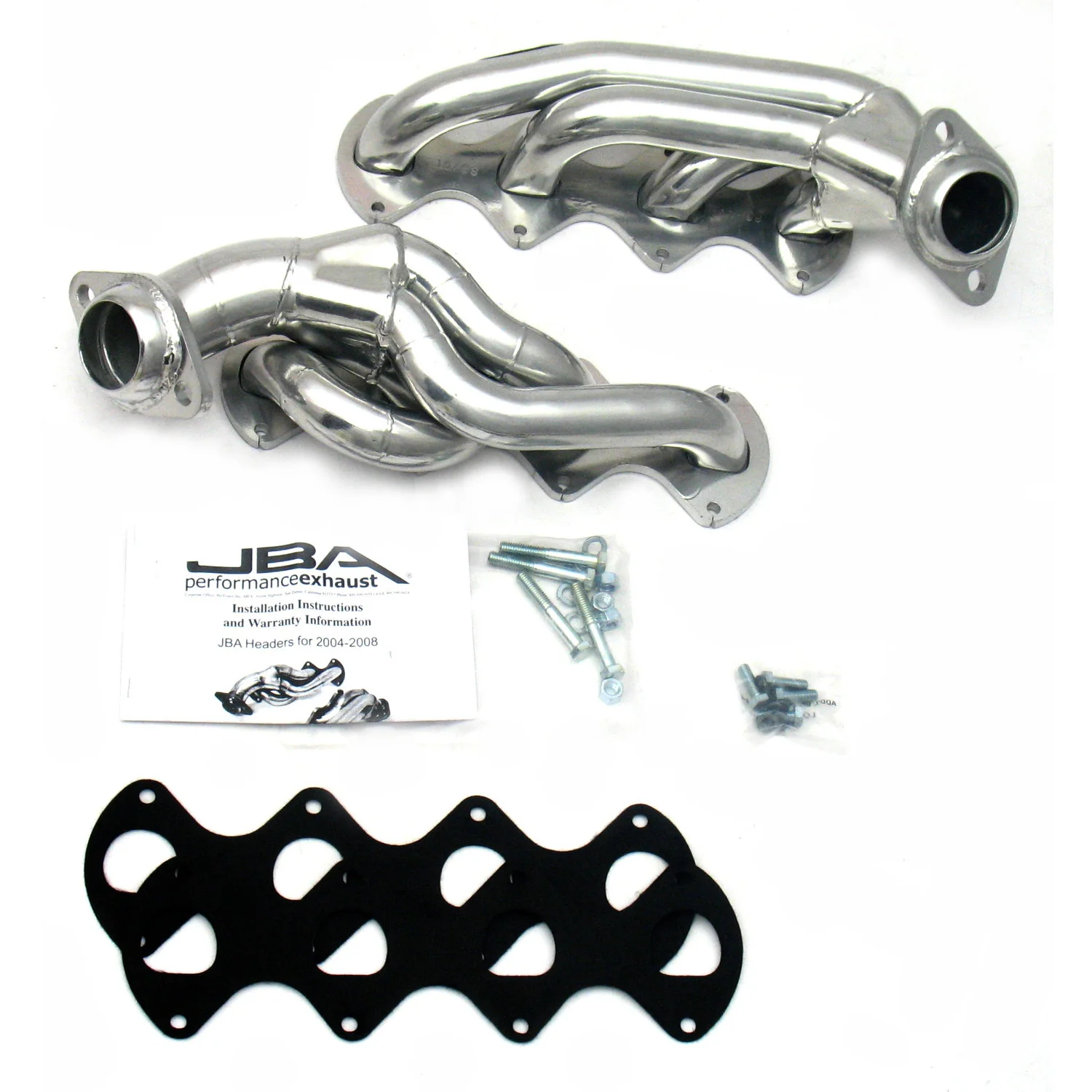 2004-10 Ford F-150 5.4L 3 Valve 1 5/8" Stainless Steel Shorty Header with Metallic Ceramic Coating