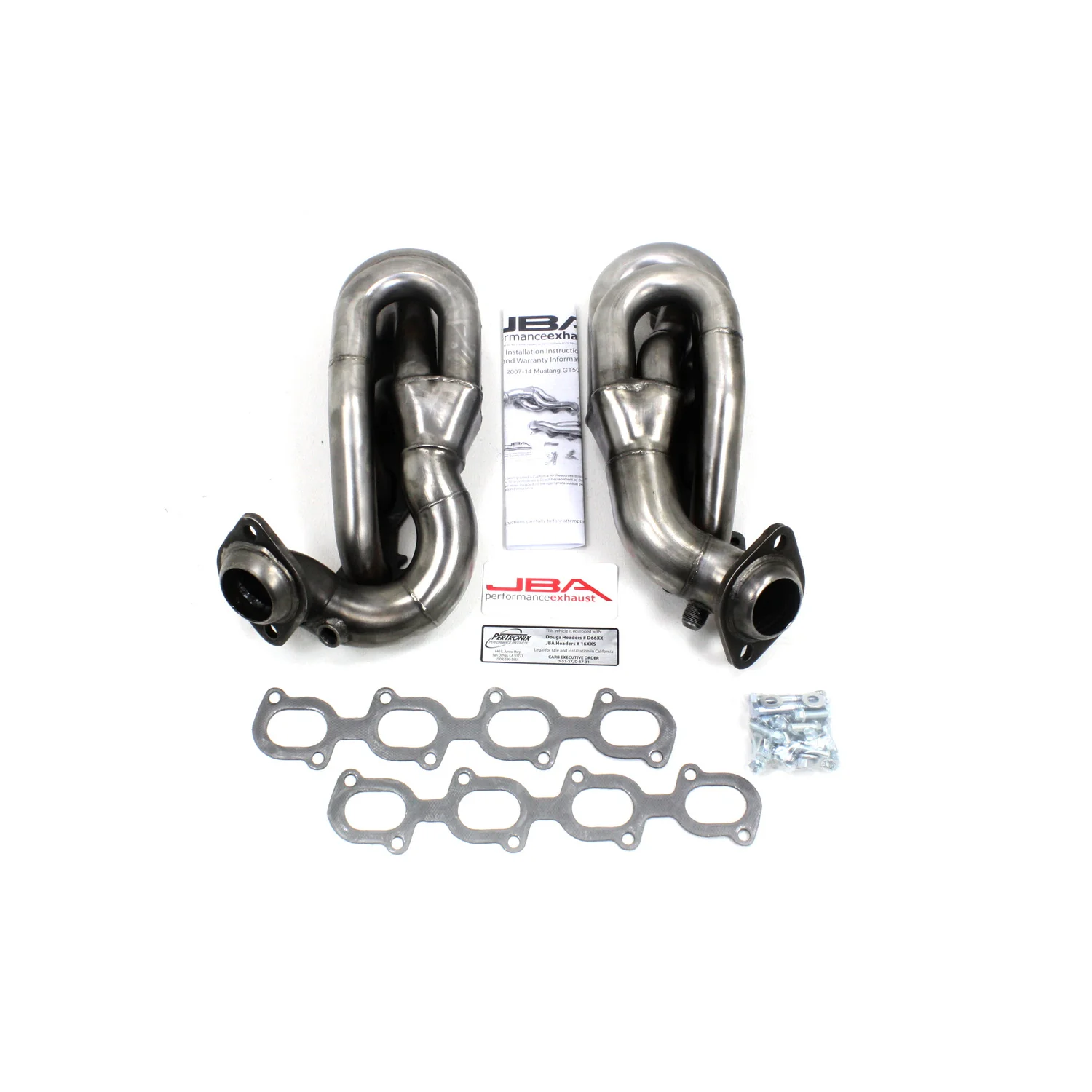 2007-14 Mustang GT-500 5.4/5.8L 1 5/8" Stainless Steel Shorty Header