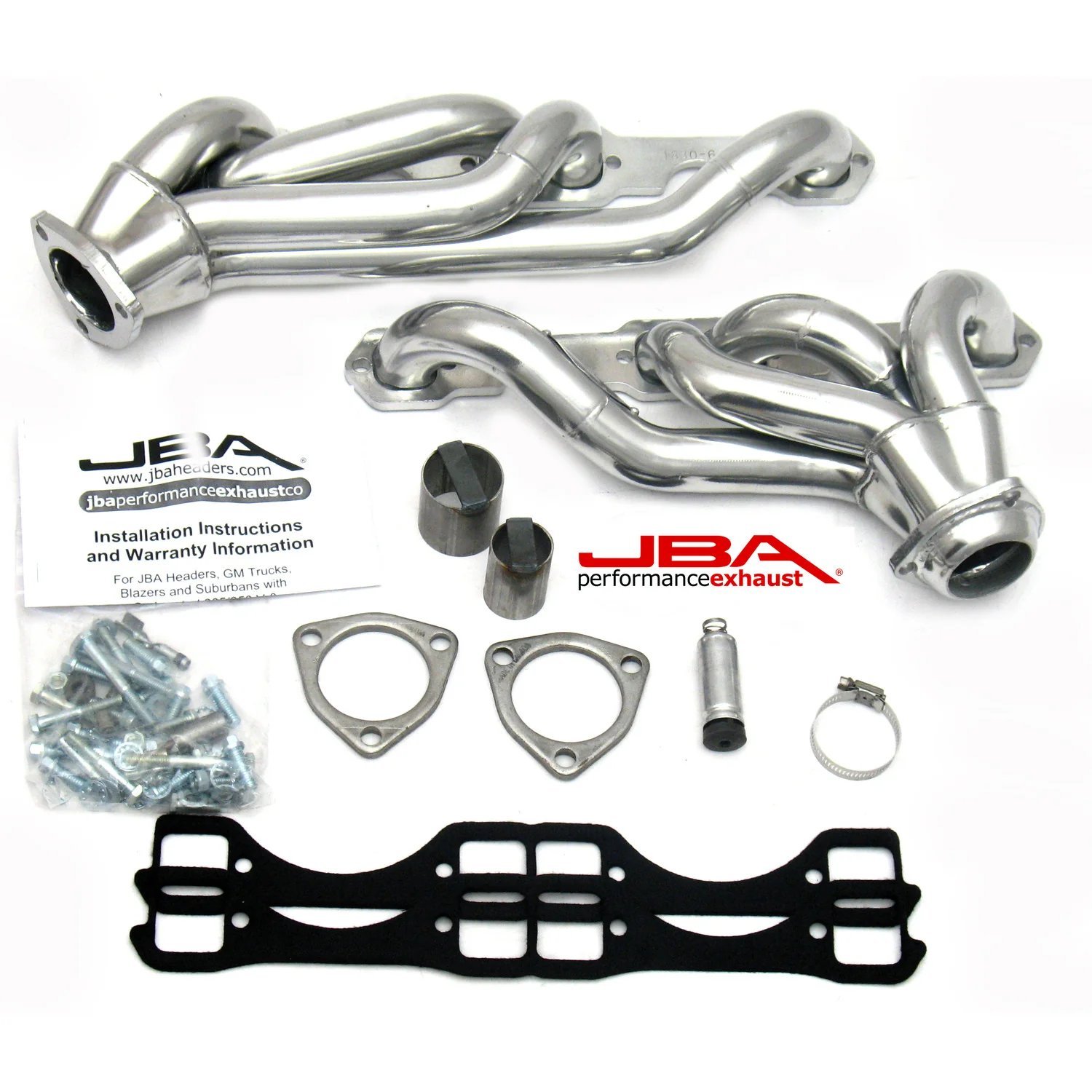 1965-91 GM Truck 5.0/5.7L with Carburetor 1 5/8" Stainless Steel Shorty Header with Metallic Ceramic Coating
