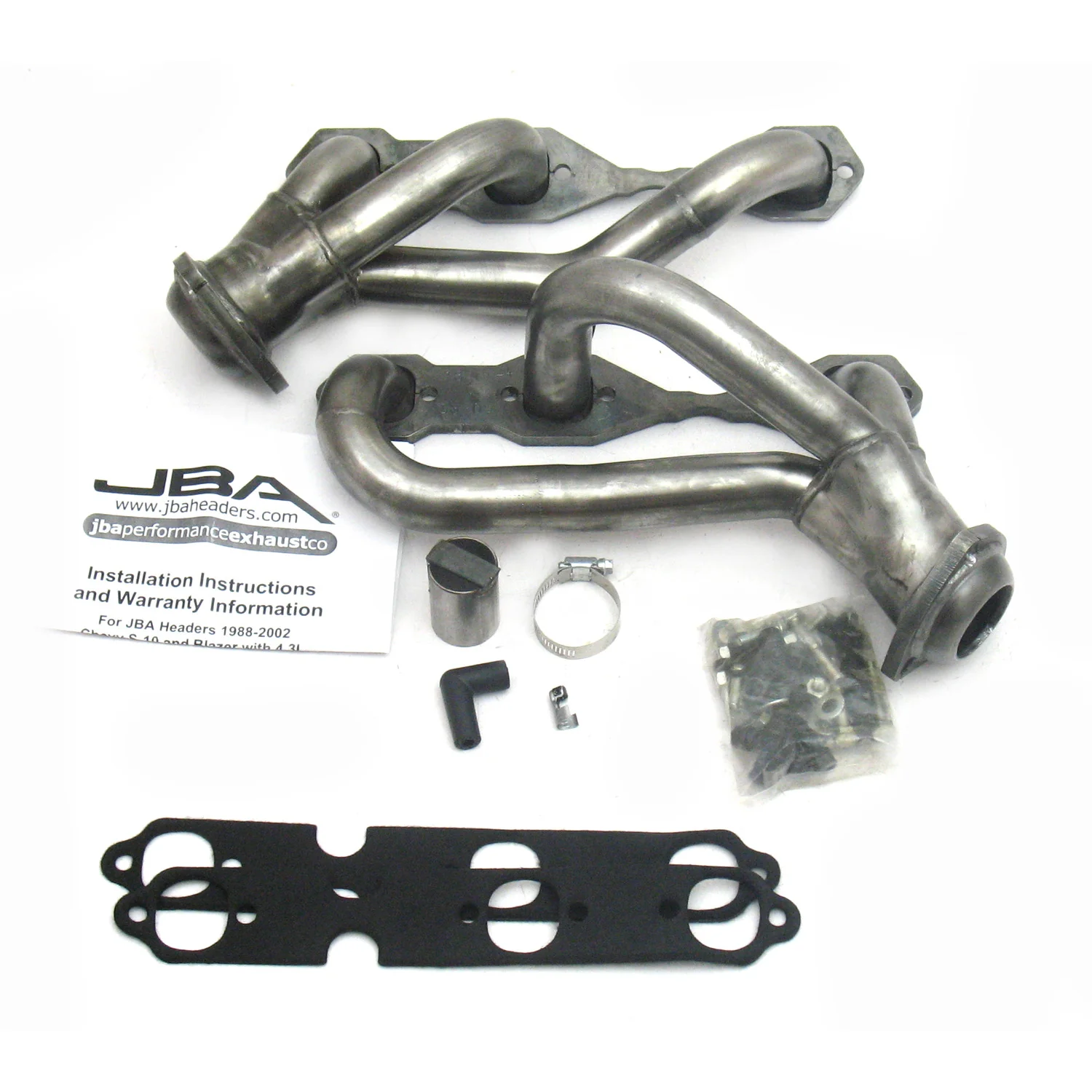 1988-95/2002-03 S10 4.3L 2 Wheel Drive 1 1/2" Stainless Steel Shorty Header