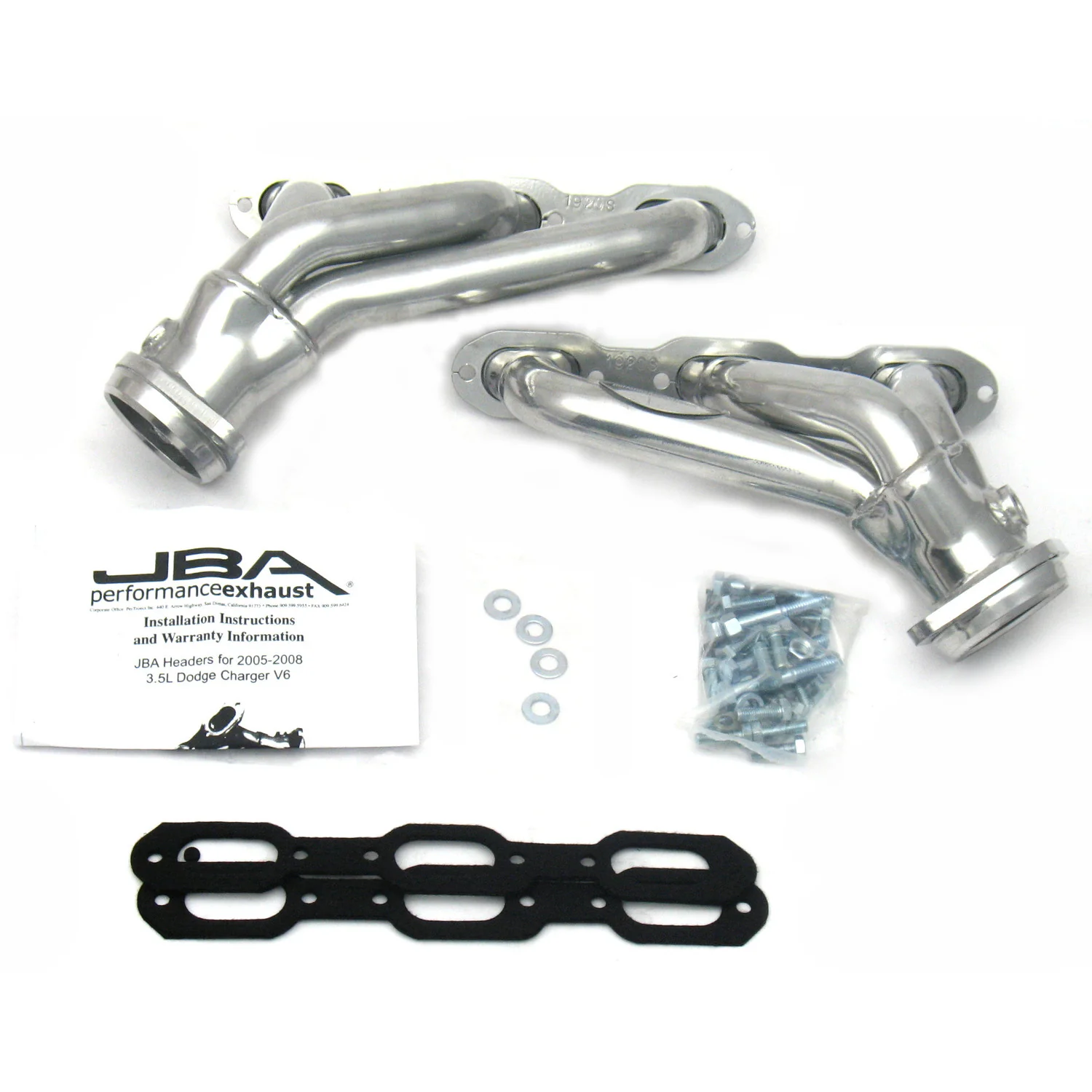 2005-10 Dodge Magnum/Charger/300/Challenger 3.5L 1 1/2" Stainless Steel Shorty Header with Metallic Ceramic Coating