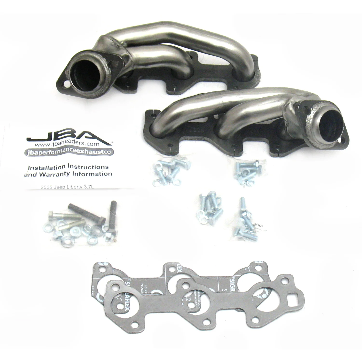 2005-09 Jeep Liberty 3.7L 1 1/2" Stainless Steel Shorty Header