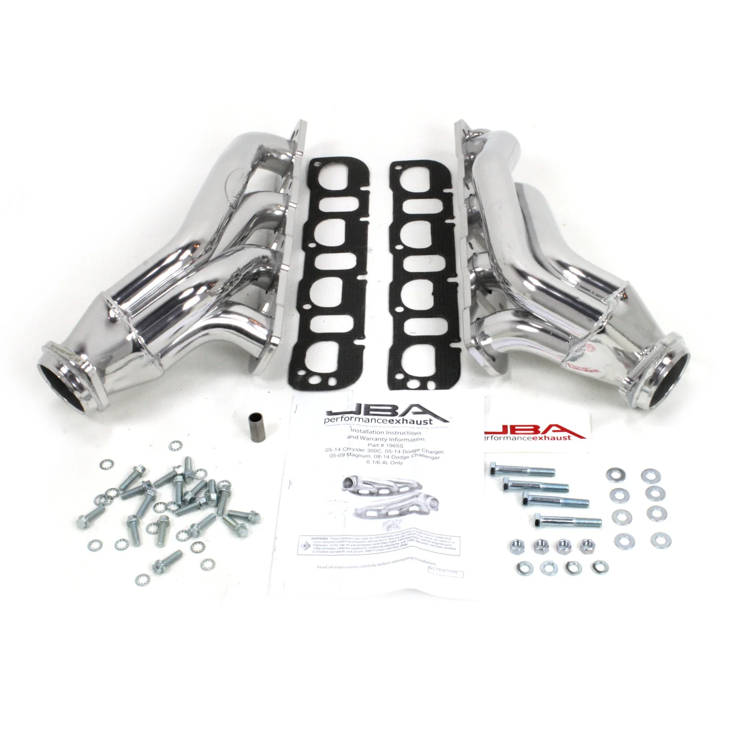 2005-14 Challenger/Charger/Magnum/300C 1 5/8" Stainless Steel Shorty Header with Metallic Ceramic Coating
