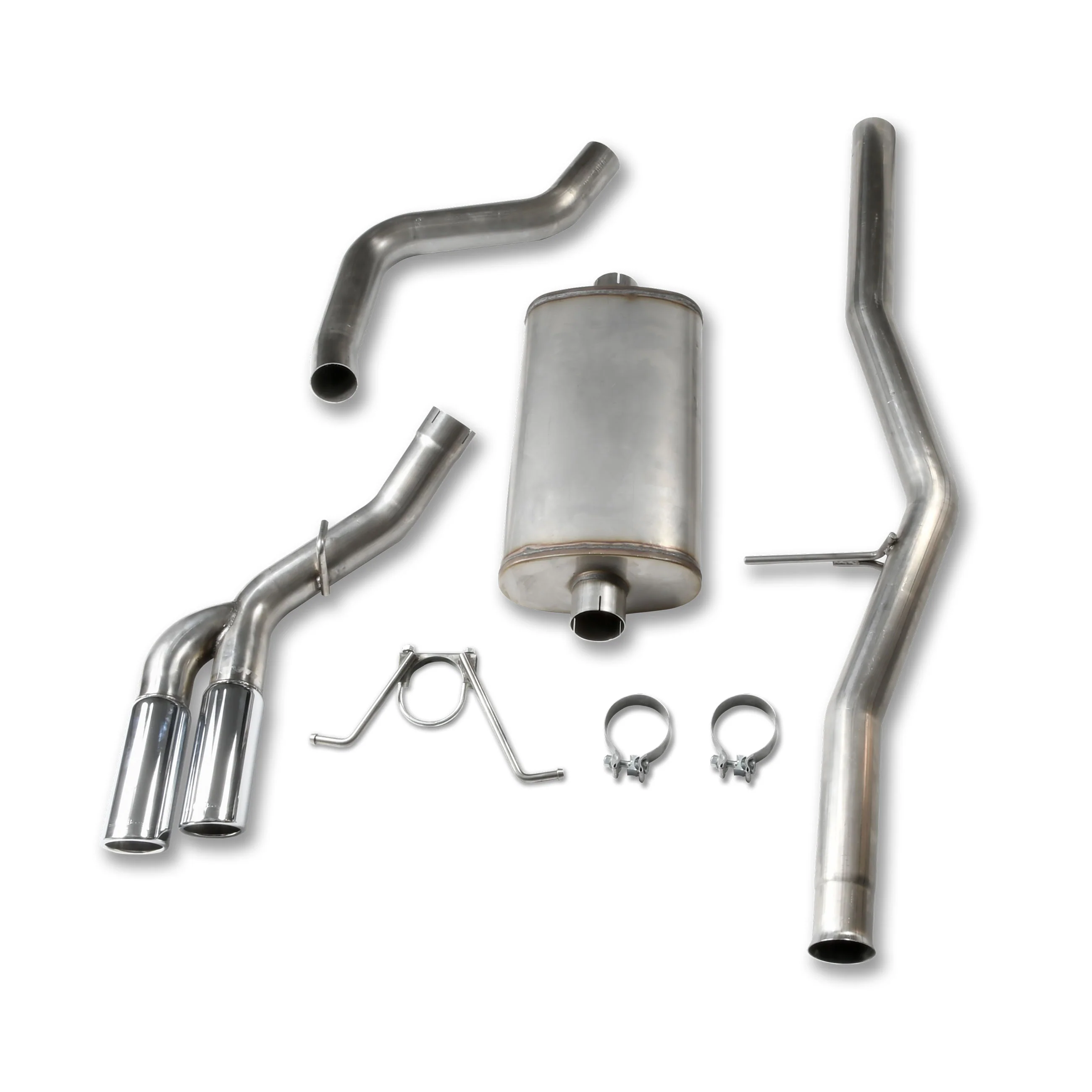 2004-19 Chevy Silverado 1500/GMC Sierra 1500 4.8L/5.3L V8 Extended Cab/Crew Cab 3" Stainless Steel Cat Back Exhaust System