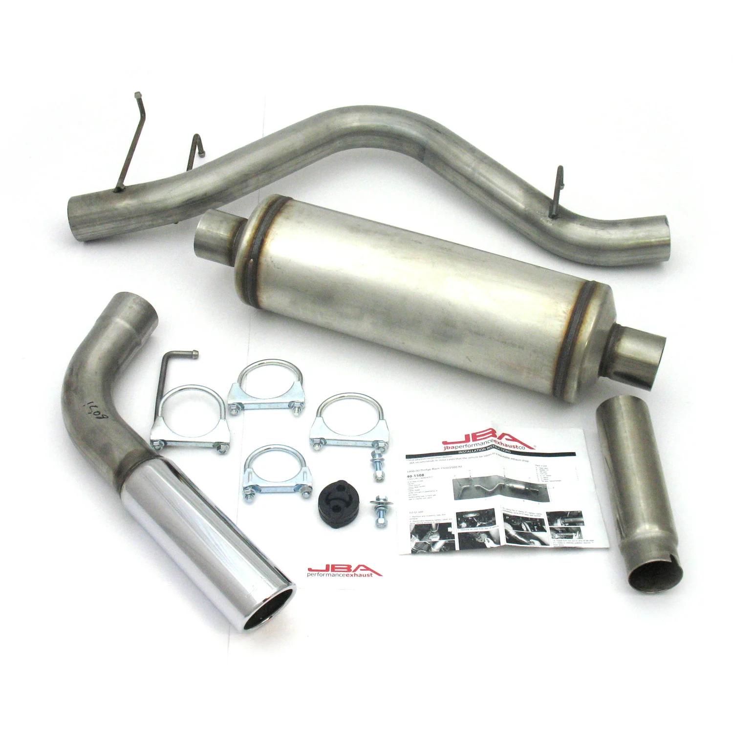 1998-01 Dodge Ram 1500/2500 3.9L/5.2L/5.9 Short Bed 3" Stainless Steel Cat Back Exhaust System