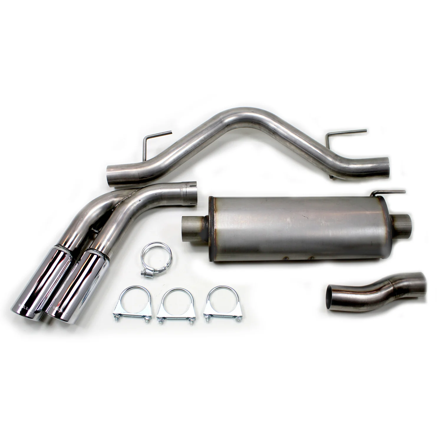 2010-14 Ford F-150 SVT Raptor 6.2L V8 Extended Cab/Crew Cab 3" Stainless Steel Side Swept Exit Cat Back Exhaust System