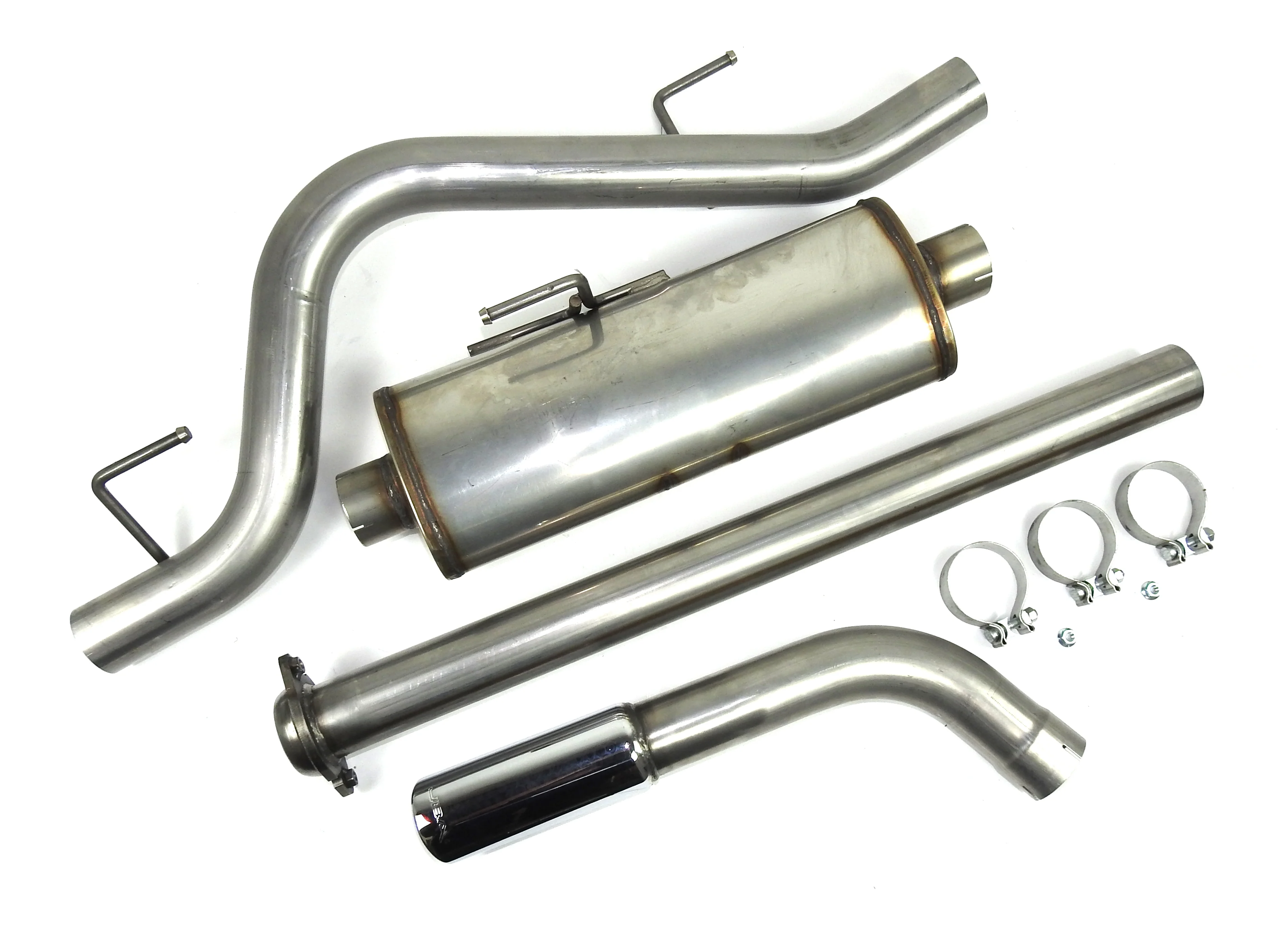 2015-21 Ford F-150 2.7L/3.3L/3.5L EcoBoost & 5.0L V8 3" Stainless Steel Single Side Swept Cat Back Exhaust System