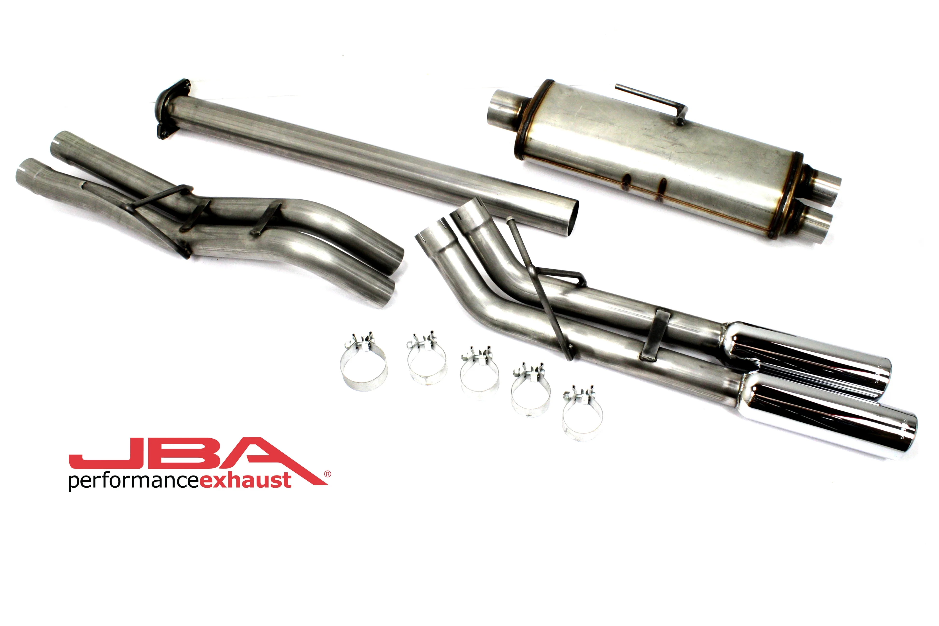 2015-21 Ford F-150 2.7L/3.3L/3.5L EcoBoost & 5.0L V8 3" Stainless Steel Dual Side Swept Cat Back Exhaust System