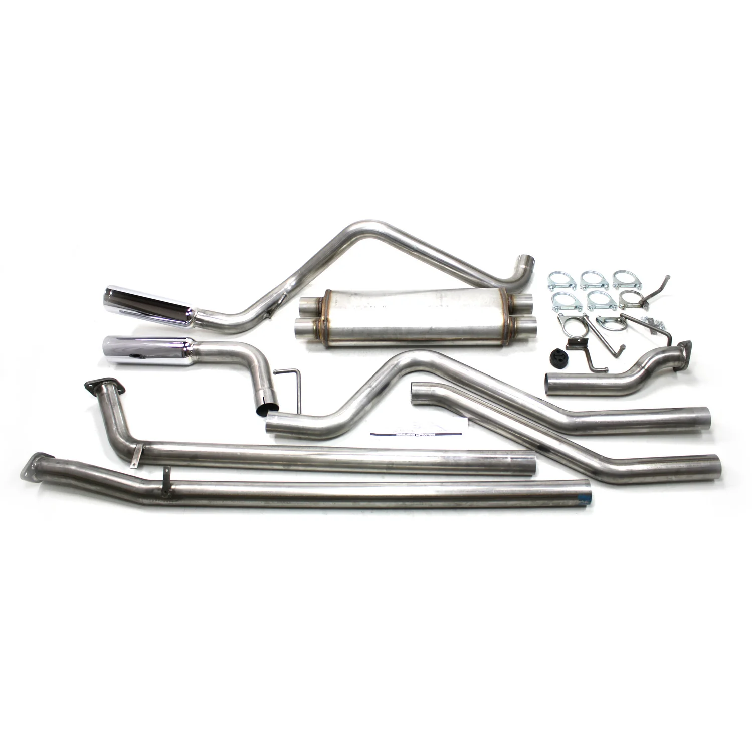 2007-20 Tundra 4.7L/5.7L 2.5" Stainless Steel Exhaust System Universal Dual Side Swept Exit