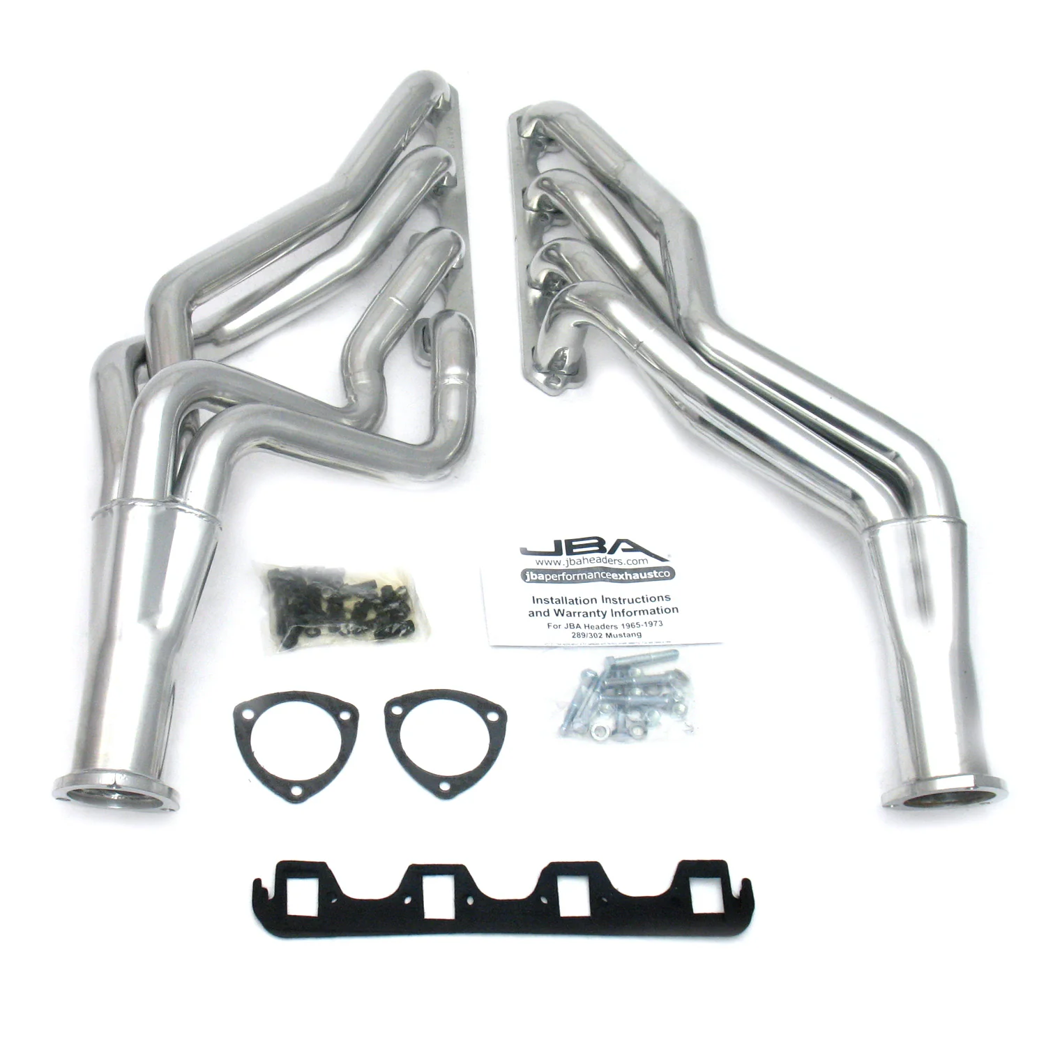 1965-70 Mustang 302 T-5 1 3/4" Stainless Steel Long Tube Header with Metallic Ceramic Coating