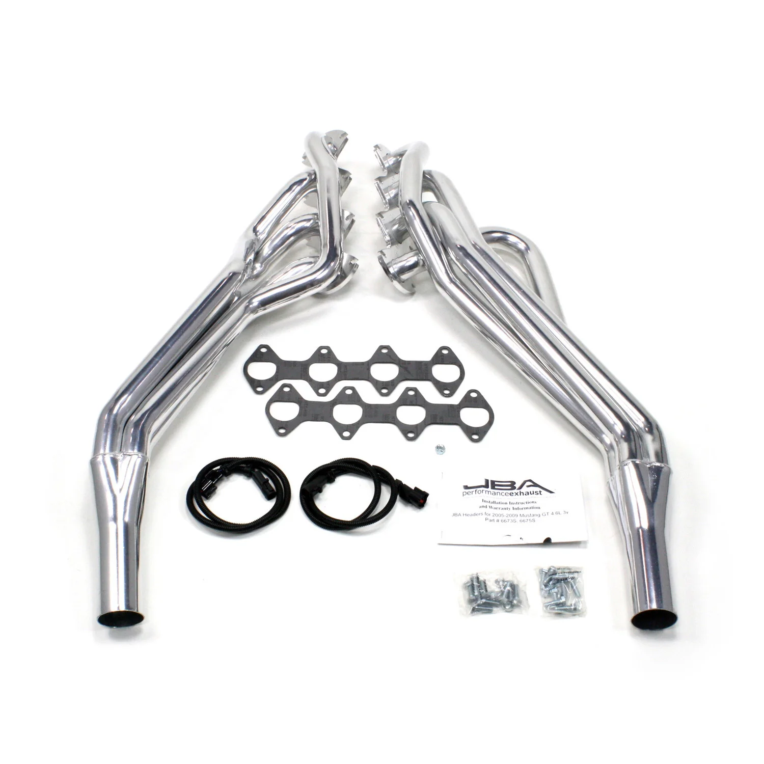 2005-10 Mustang GT 1 5/8" Stainless Steel Long Tube Header with Metallic Ceramic Coating