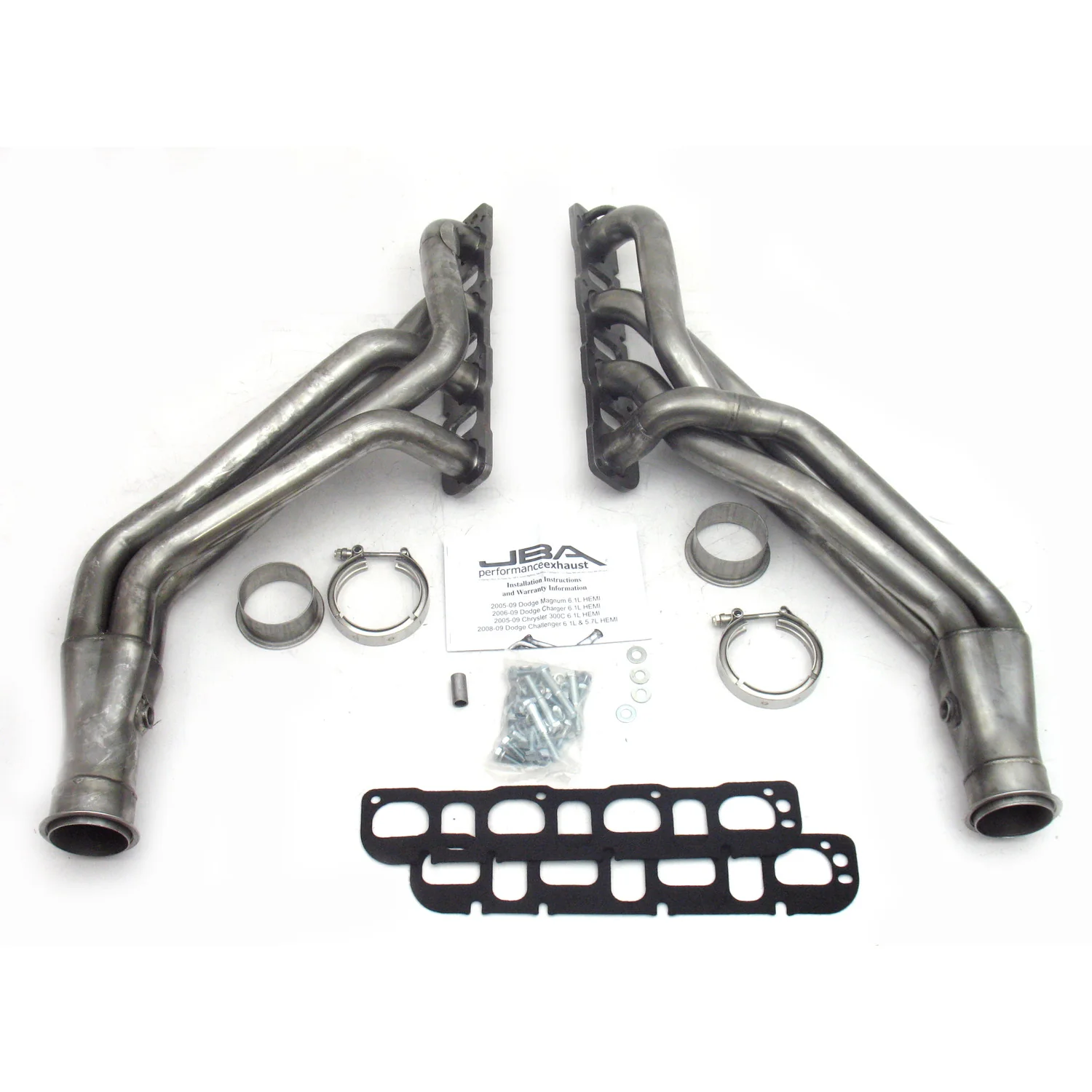 2008-20 Challenger HEMI V8 & 2005-20 Charger/300C/Magnum HEMI V8 1 3/4" Long Tube Stainless Steel Header