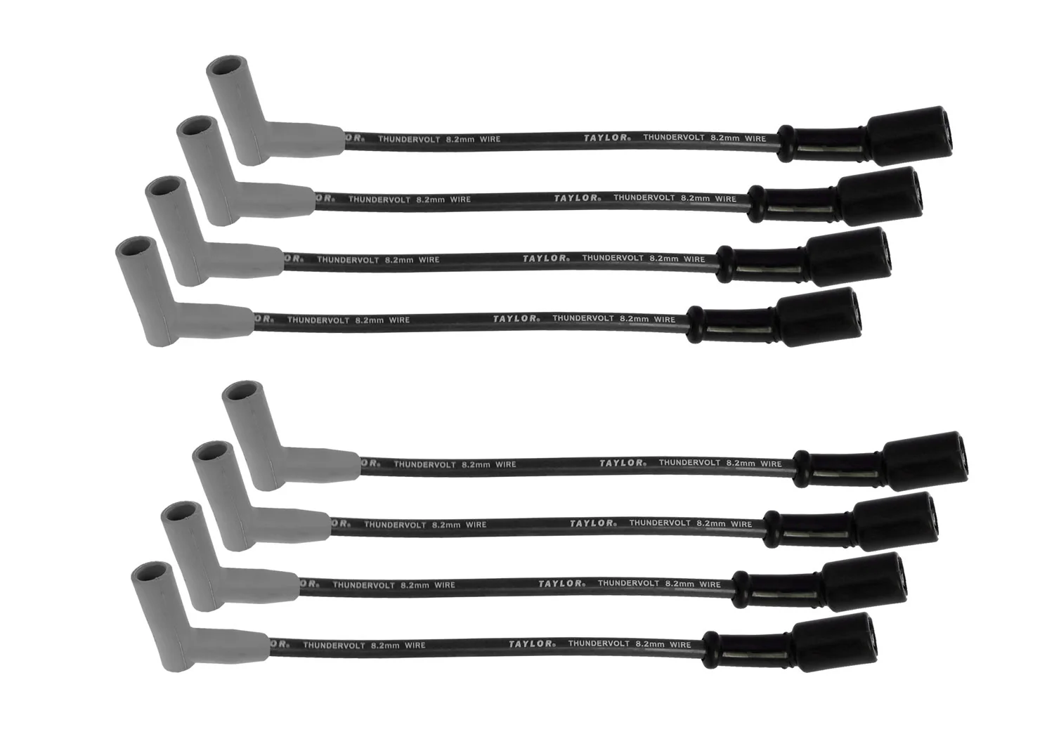 LS Engines Race Fit 8.2mm Thundervolt Spark Plug Wire Set with 9.5" Car Header Fitment (Available in 3 Colors)