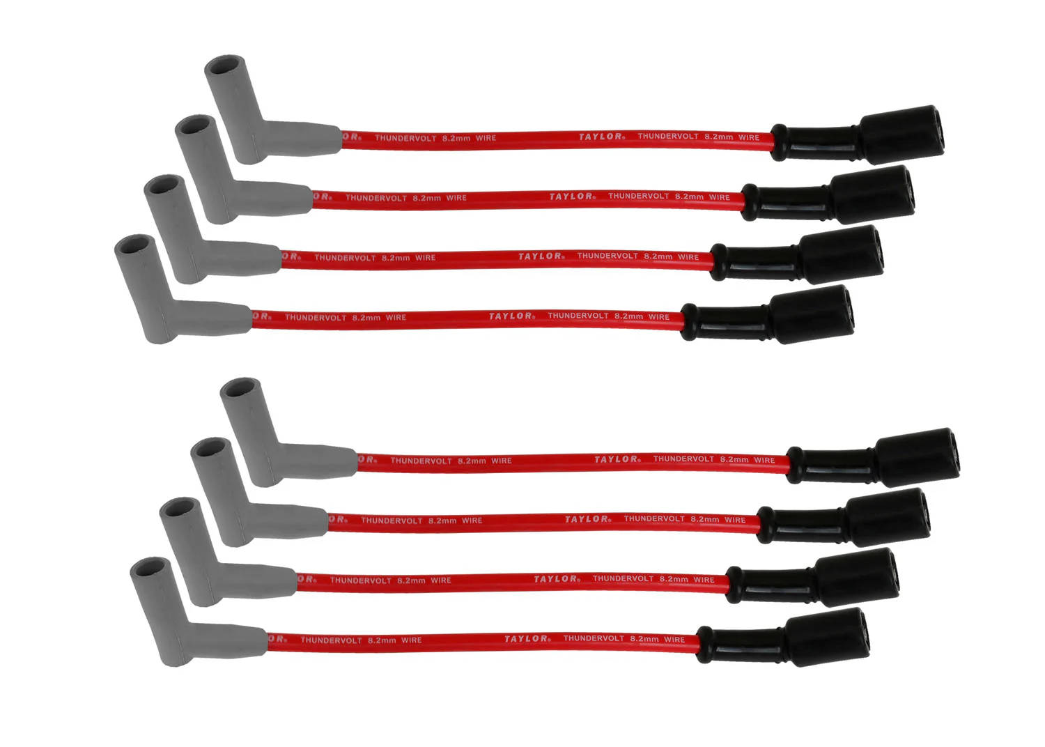 LS Engines Race Fit 8.2mm Thundervolt Spark Plug Wire Set with 9.5" Car Header Fitment (Available in 3 Colors) - Image 10