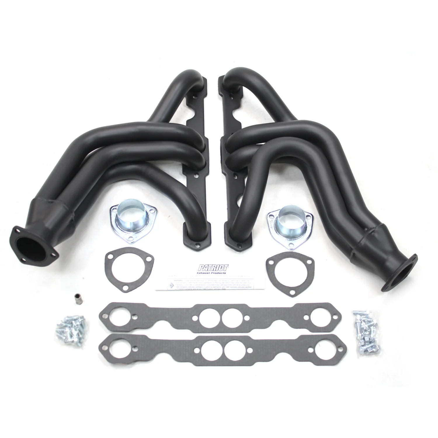 1955-57 Chevy Passenger Car/Wagon 1 5/8" Tri-5 Mid Length Chevy Small Block Engine Swap Header with Hi-Temp Black Coating